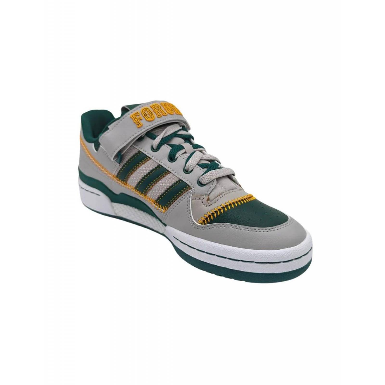 Tenis Adidas Forum Low Gris-Verde IE0475 Para Hombre