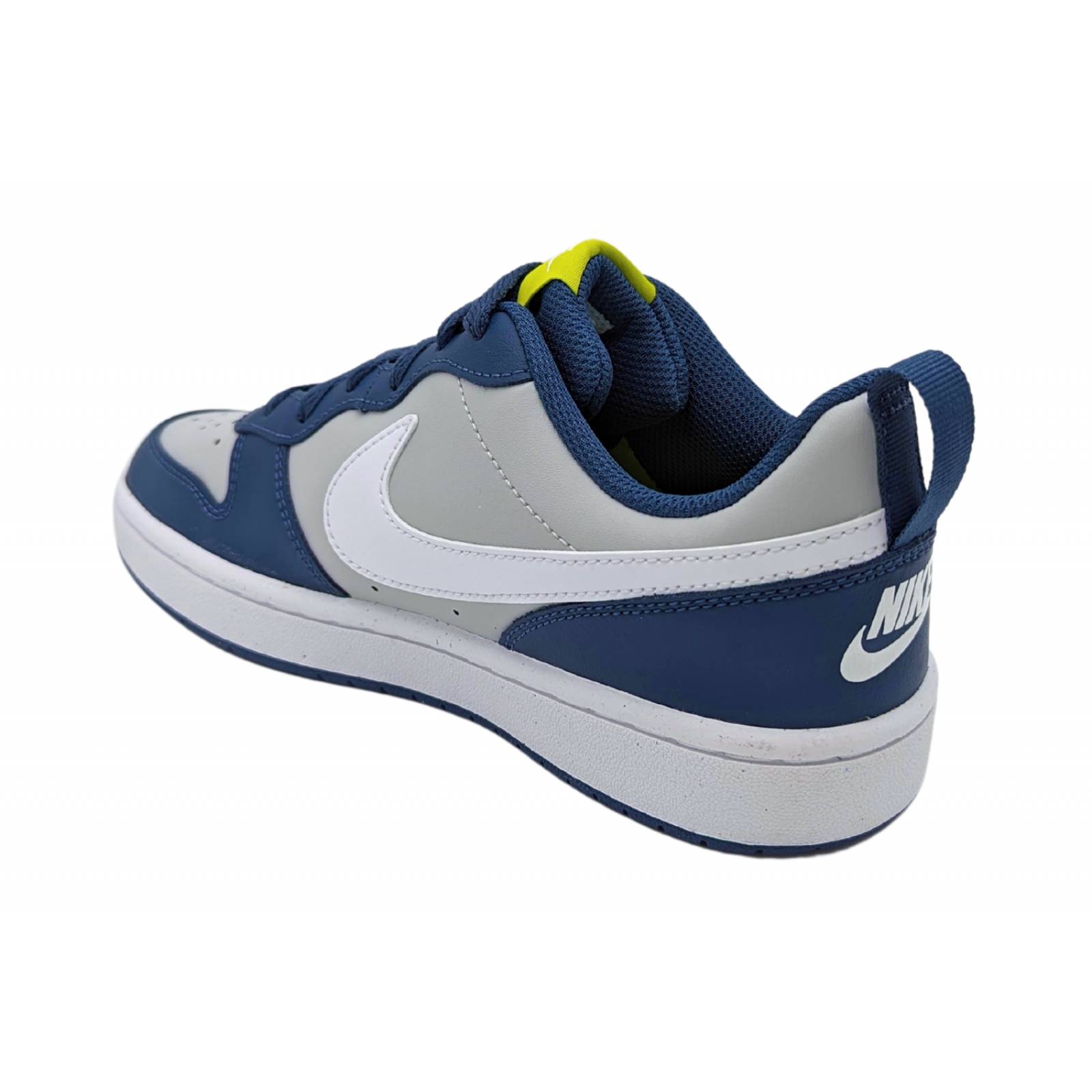 Tenis Nike Court Borough Low 2 Gs Gris-Azul BQ5448 016 Juvenil 