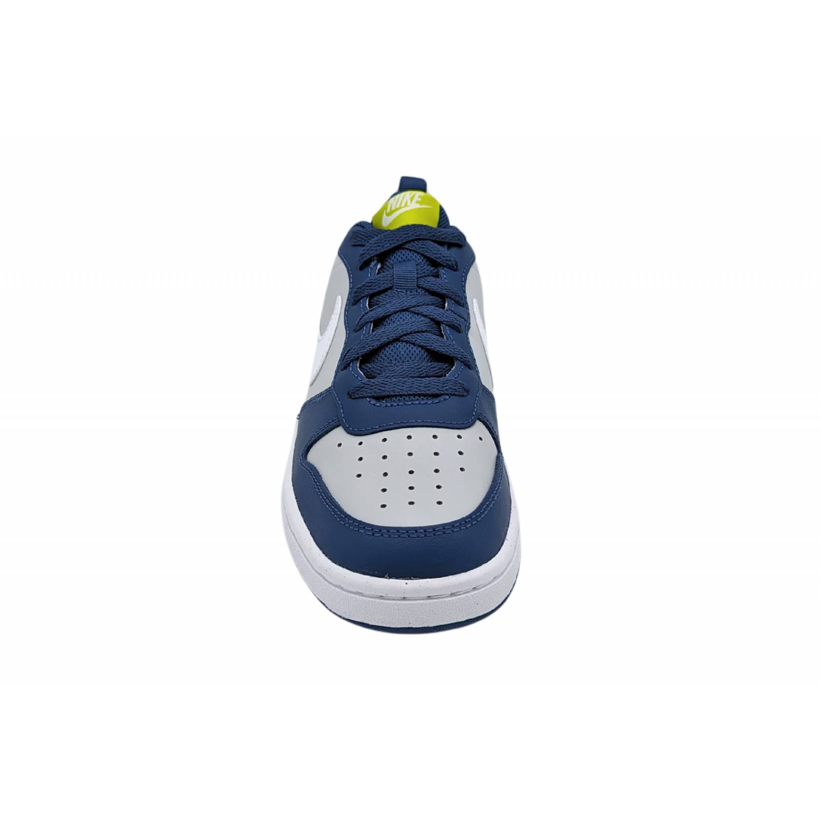 Tenis Nike Court Borough Low 2 Gs Gris-Azul BQ5448 016 Juvenil 