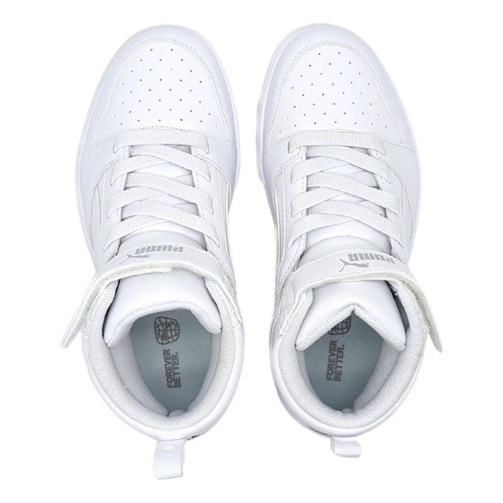 Tenis Puma Rebound V6 Mid Bota 39383205 Niños Clasico