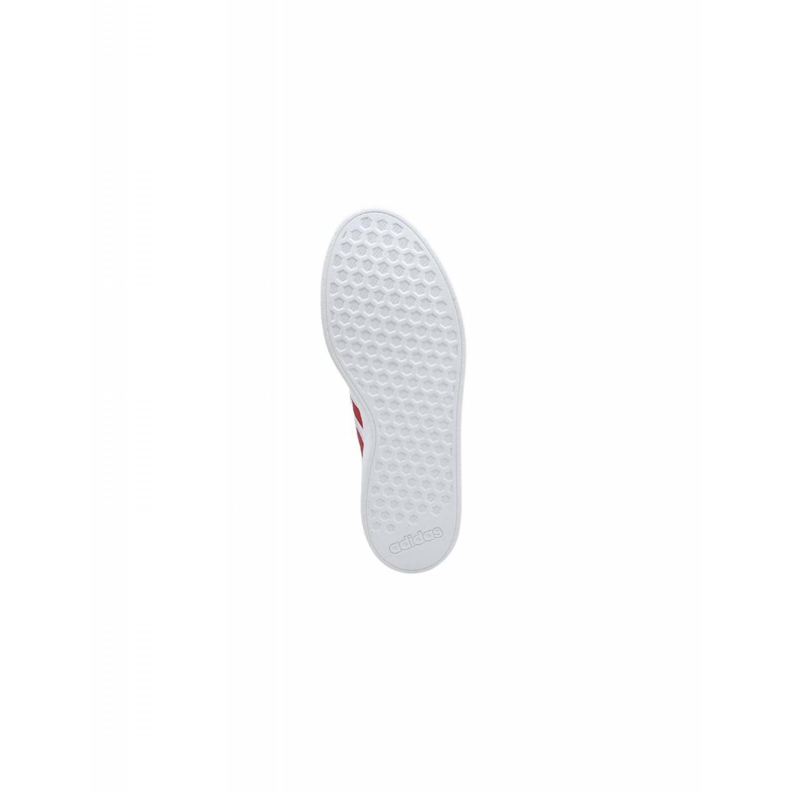 Tenis Adidas Grand Court Base 2.0 Blanco-Rojo ID4453 Para Hombre 