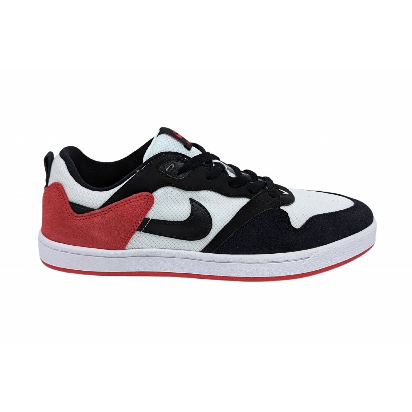 Tenis Nike SB Alleyoop Para Hombre CJ0882 102 Blanco-Negro-Rojo 