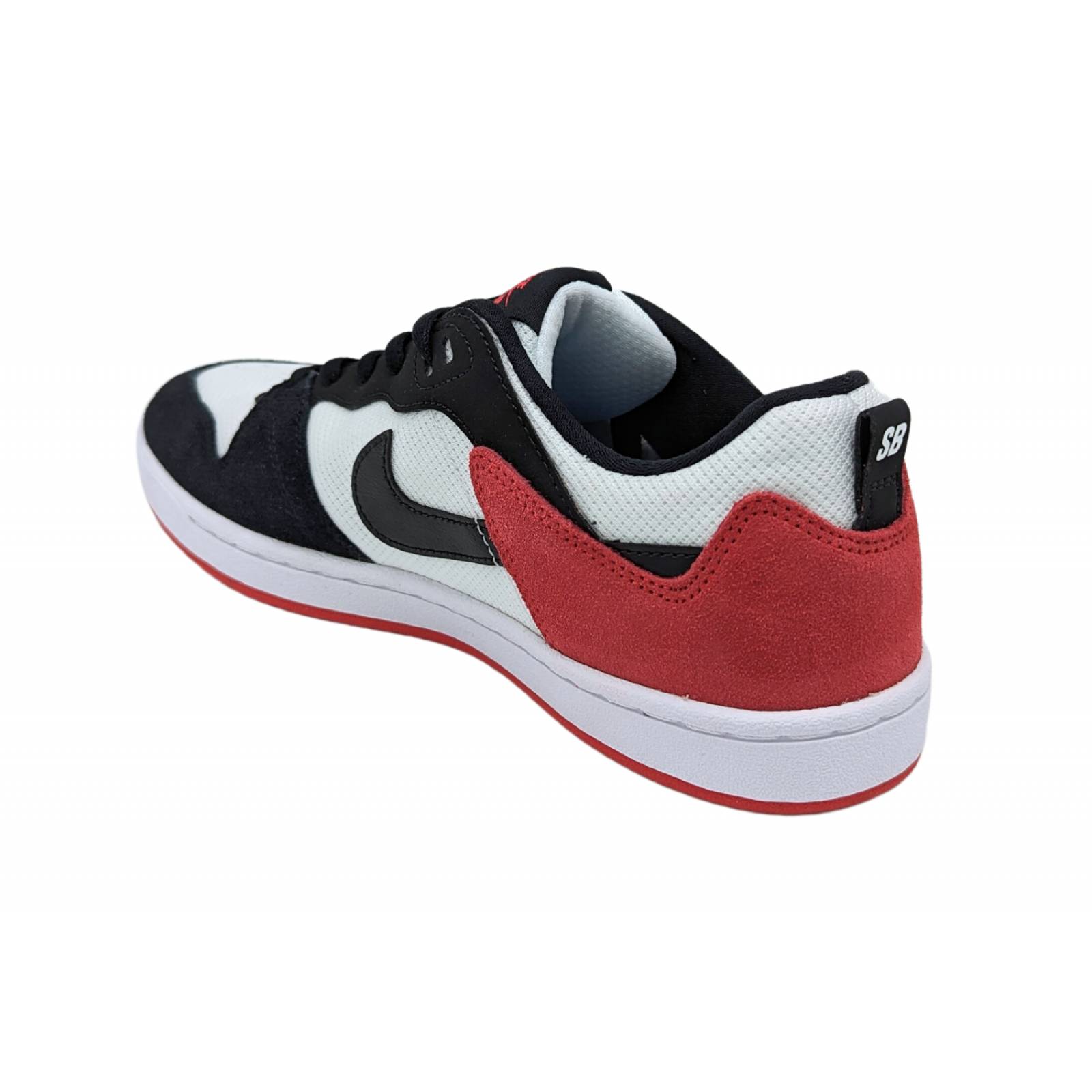 Tenis Nike SB Alleyoop Para Hombre CJ0882 102 Blanco-Negro-Rojo 