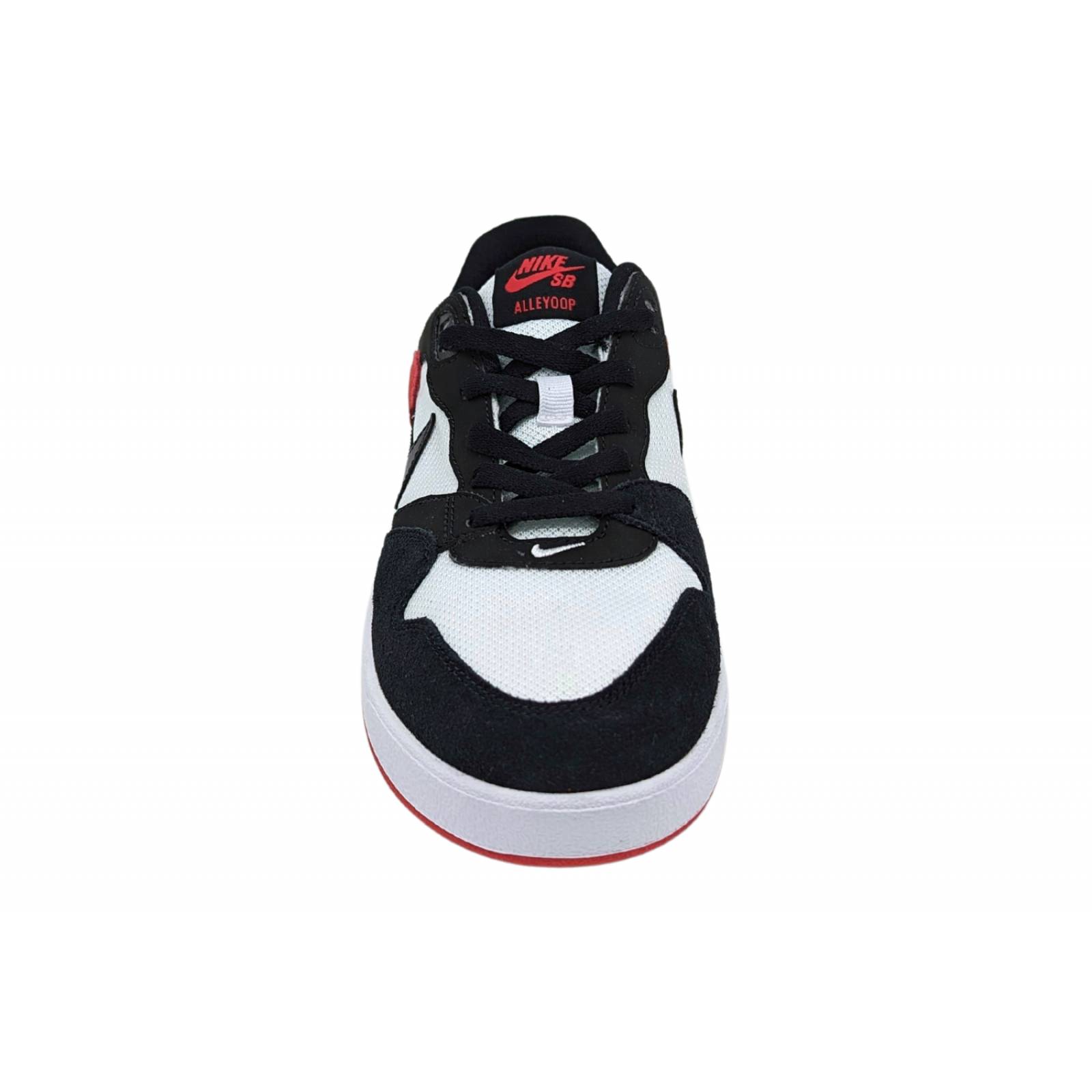 Tenis Nike SB Alleyoop Para Hombre CJ0882 102 Blanco-Negro-Rojo 