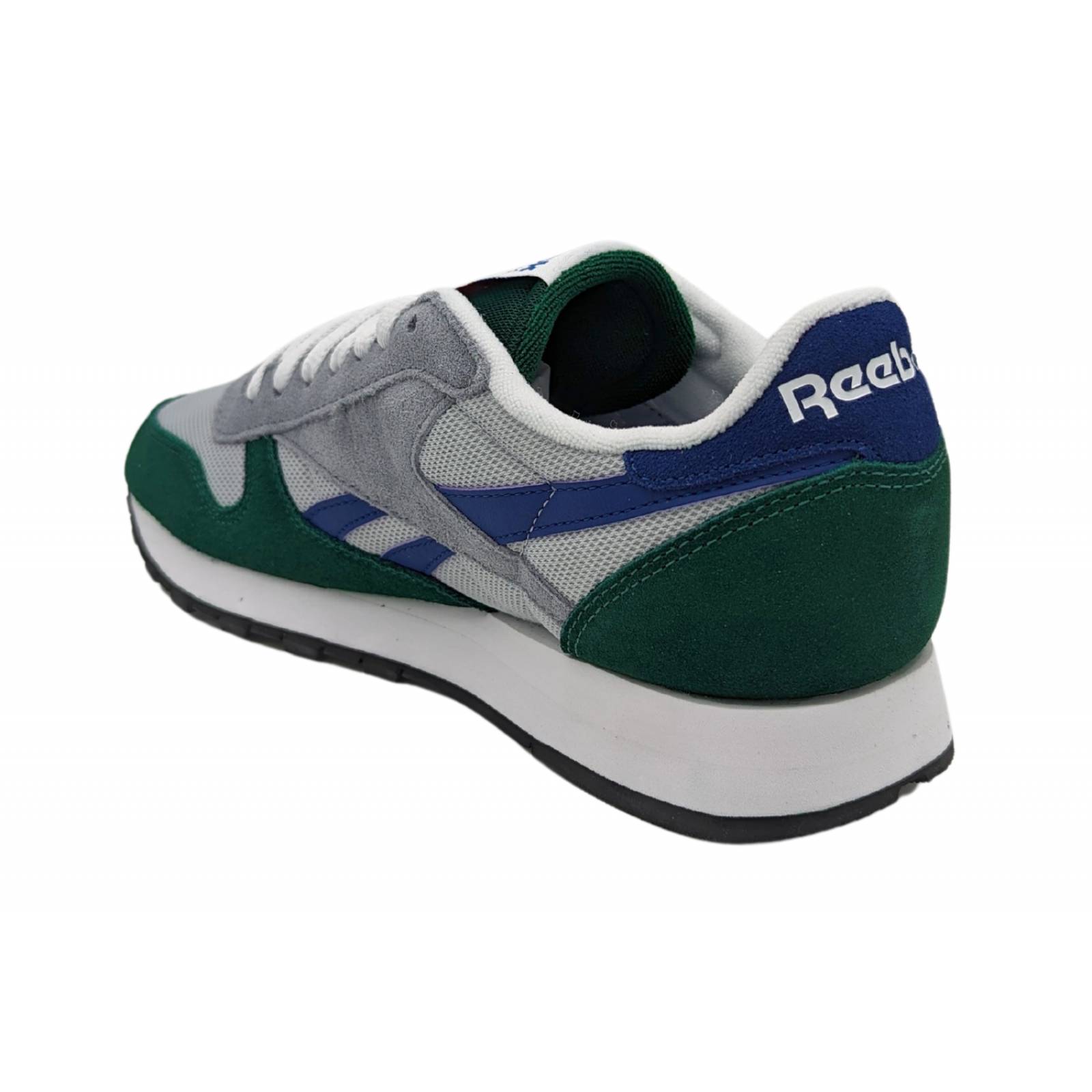 Tenis Reebok Classic Leather Running Gris-Verde GX4655 Para Hombre 