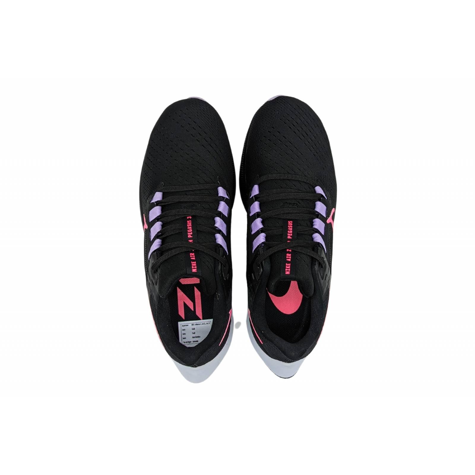 Tenis Nike Air Zoom Pegasus 38 Negro-Blanco CW7358 003 Para Mujer 
