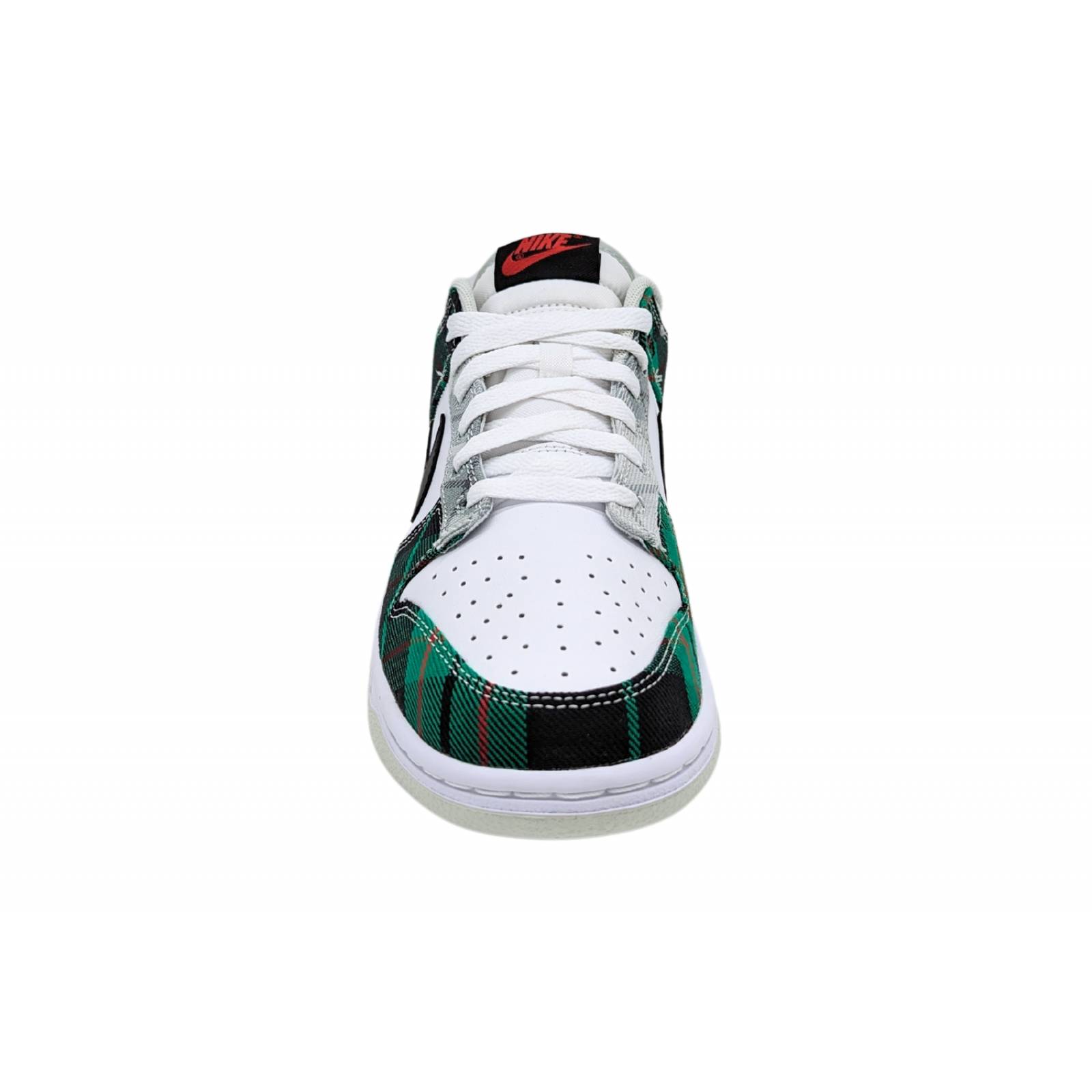 Tenis Nike Dunk Low Retro Blanco-Tela Cuadrada DV0827 100 Para Hombre 