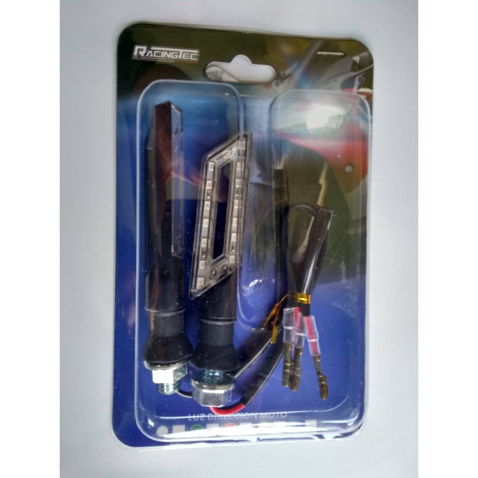 DIRECCIONAL P/MOTO LUZ LED AMBAR CUADRAD