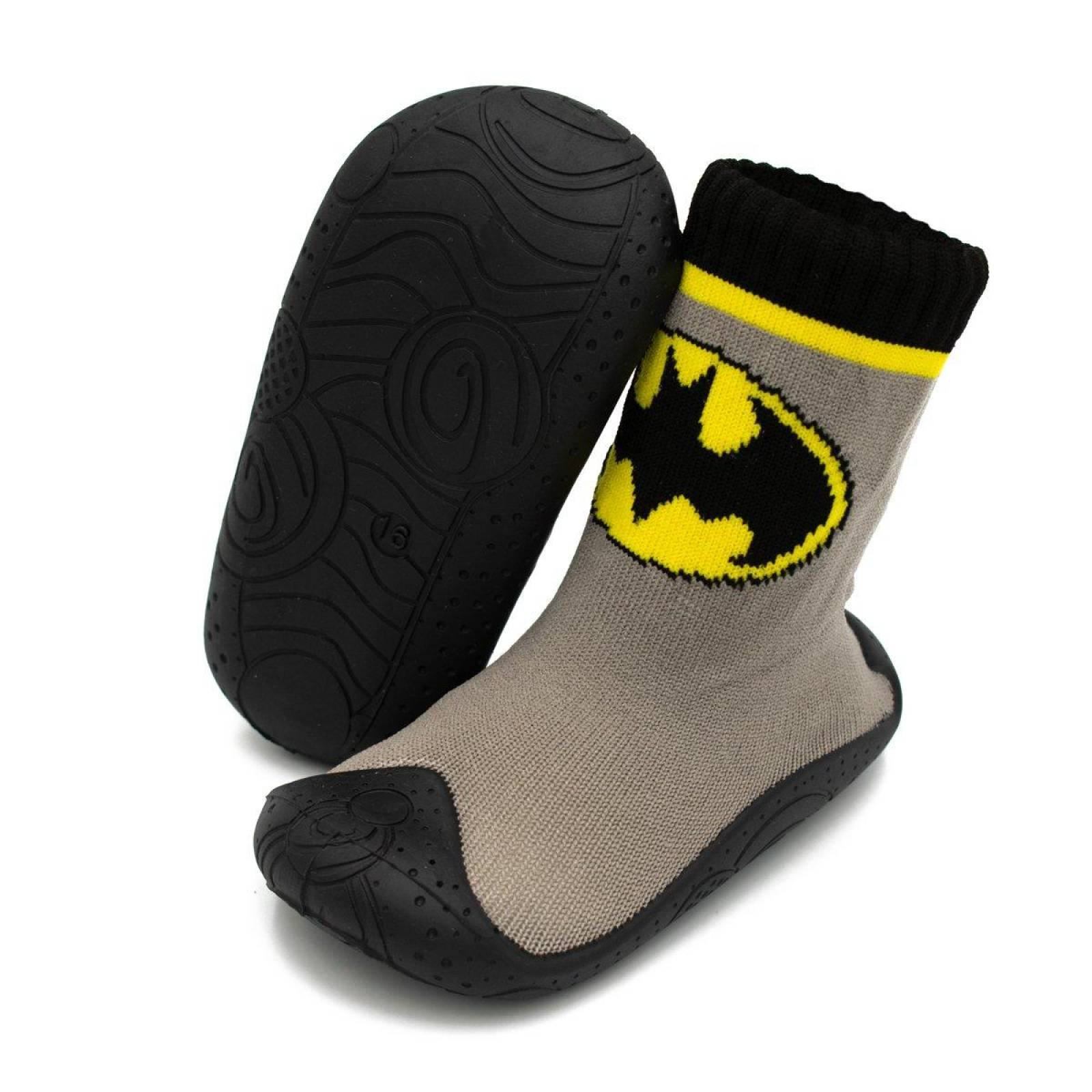 OK - Batman - Pantufla Infantil Antiderrapante - Niño - Pf 037 