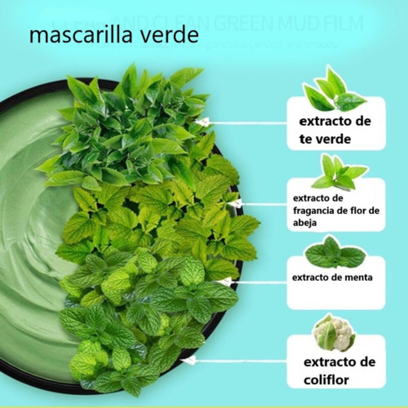 Bioaqua Doble Accion Hidrata Y Limpia Te Verde Mask De Barro