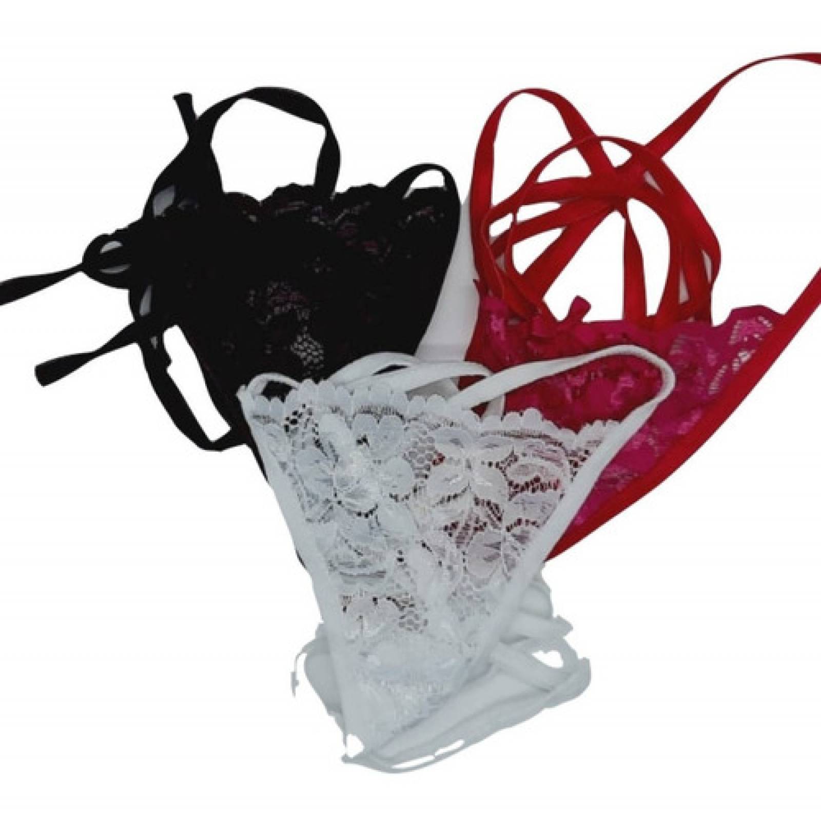 Lote De 4 Tangas Hilo Dental 4 Colores Envio Gratis mayoreo