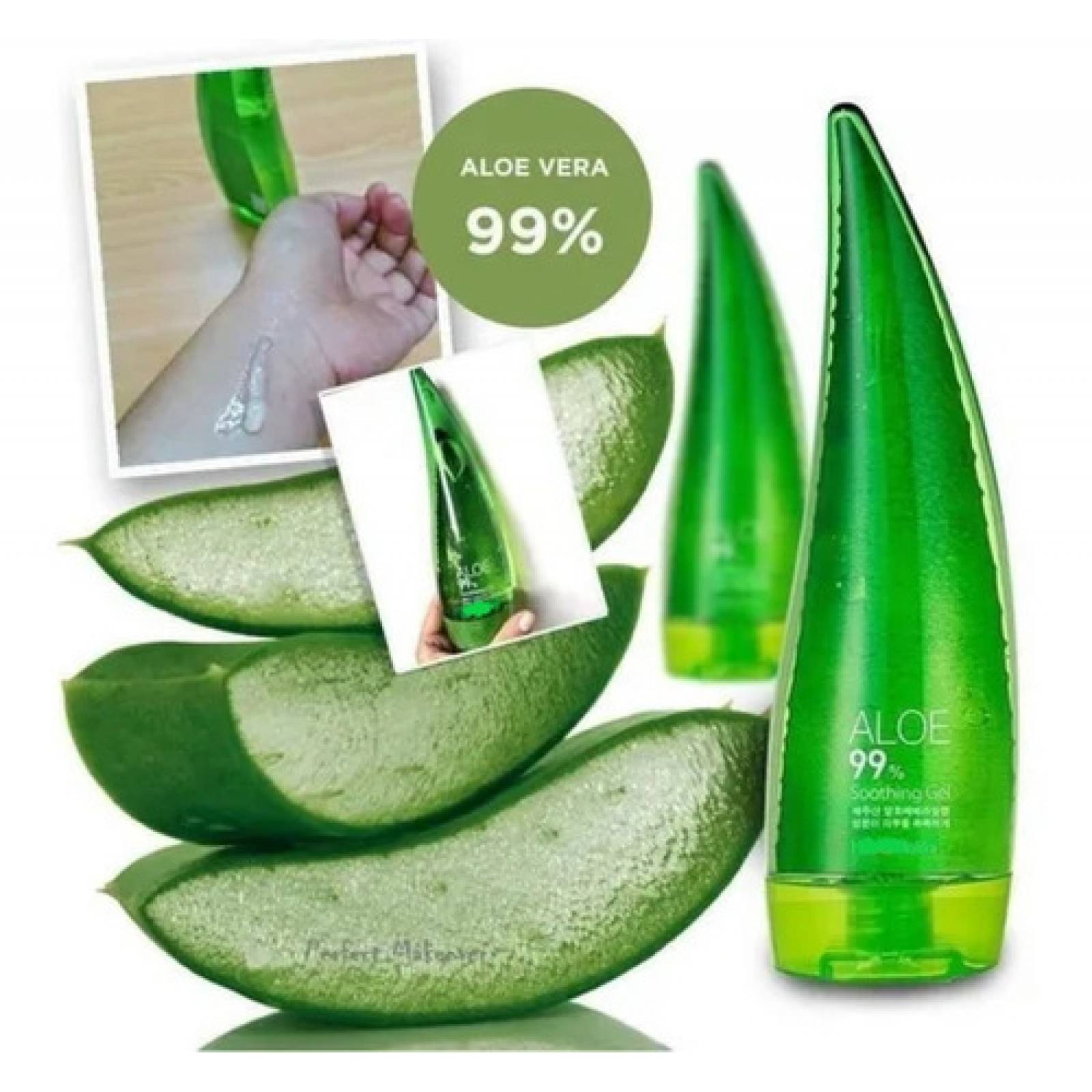 Aloe Vera 99% Gel Sabila Facial Blanqueamiento Cicatriz