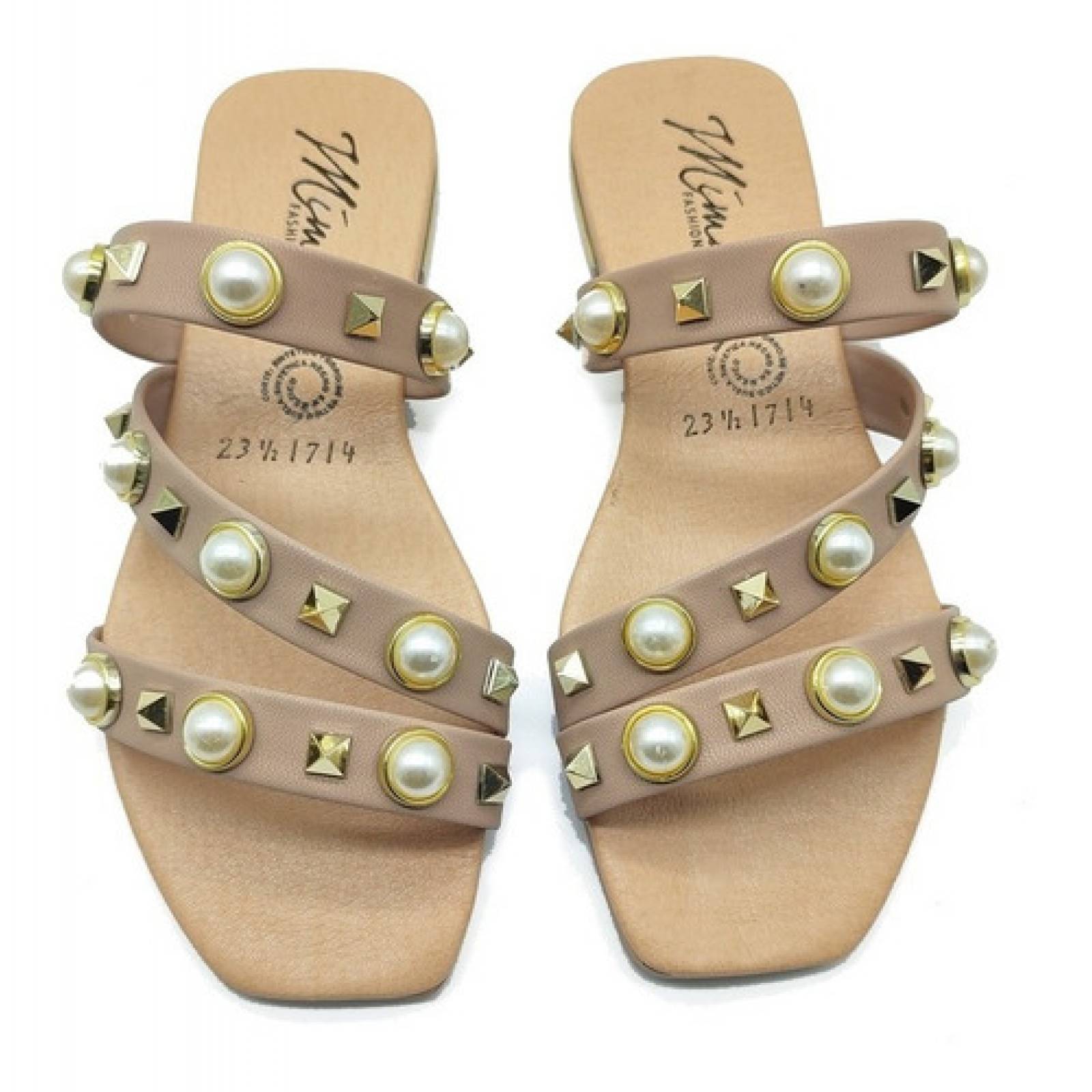 Sandalia Huarache Dama Cómoda Estoperoles Moda Hebilla Viena