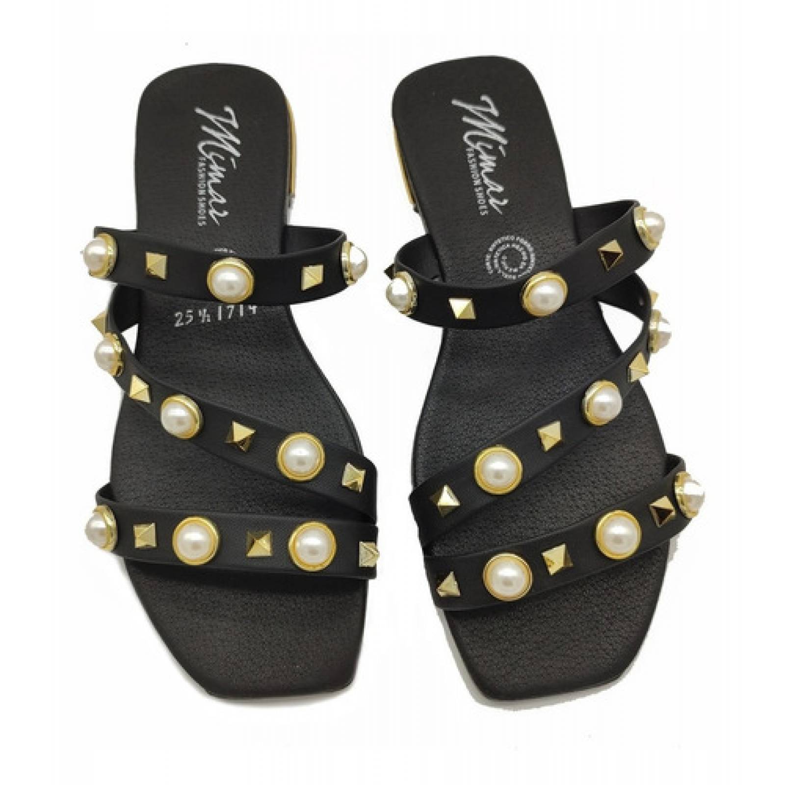 Sandalia Huarache Dama Cómoda Estoperoles Moda Hebilla Viena