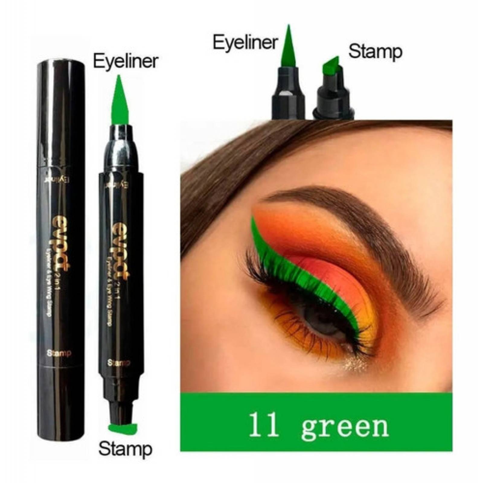 Delineador Doble Ojos Sello Indeleble Waterproof Eyeliner