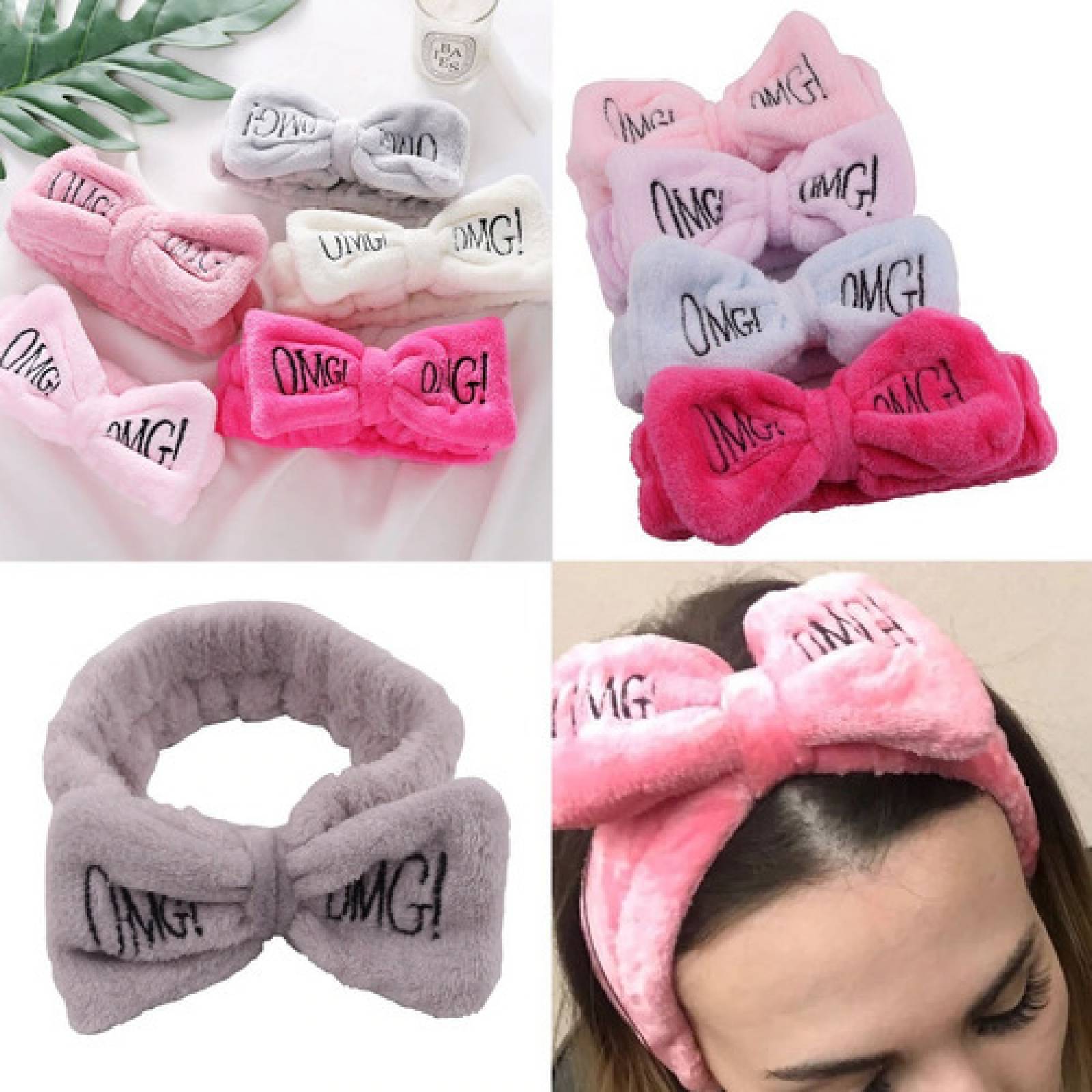 Banda Sujetadora Cabello Suave Ancha Omg Maquillaje +colores