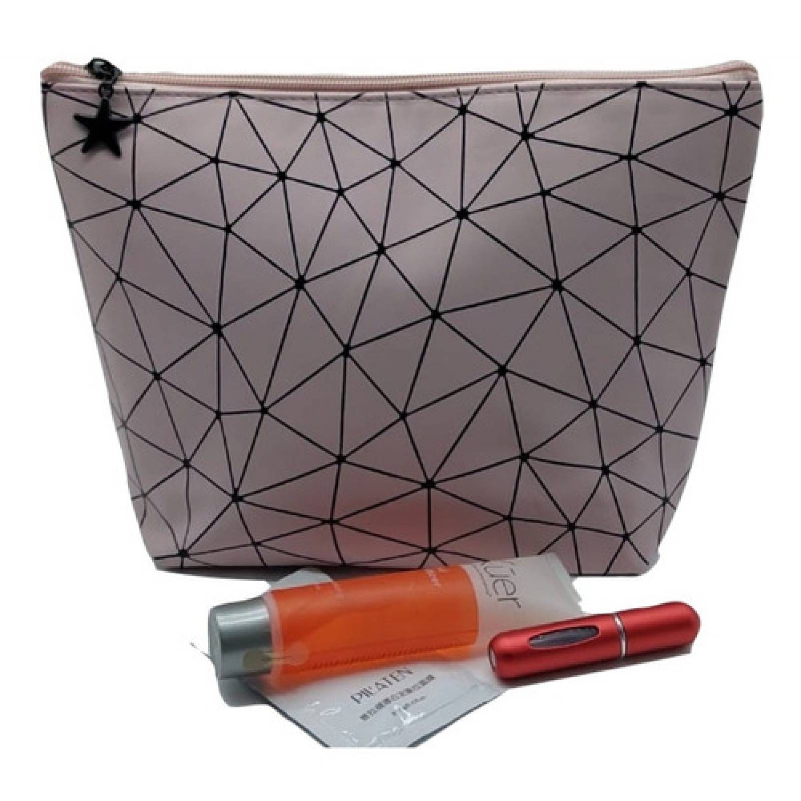 Bolsa Cosmetiquera Maquillaje Elegante Dama Amplia De Moda