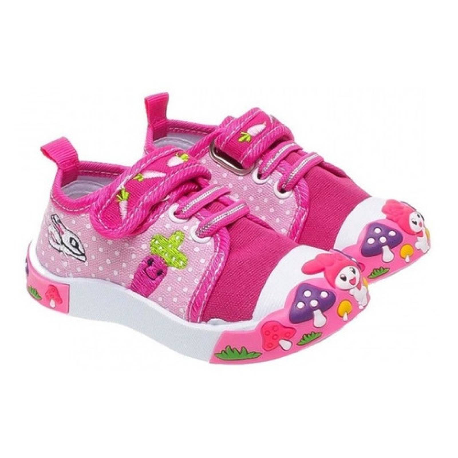 Tenis de Niña Hermosos Antiderrapantes Ajustables Comodos LHESH