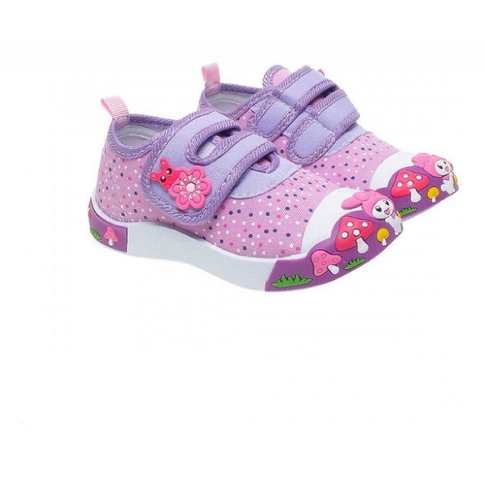 Tenis de Niña Hermosos Antiderrapantes Ajustables Comodos LHESH