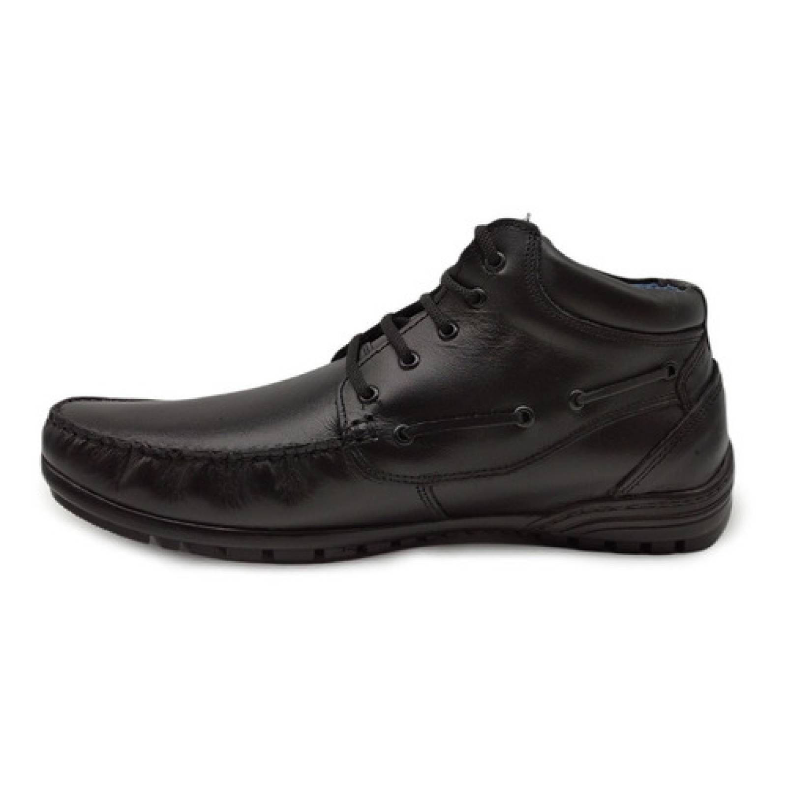 Zapato Botin Piel Hombre Elegante Casual Vestir Cosido 982