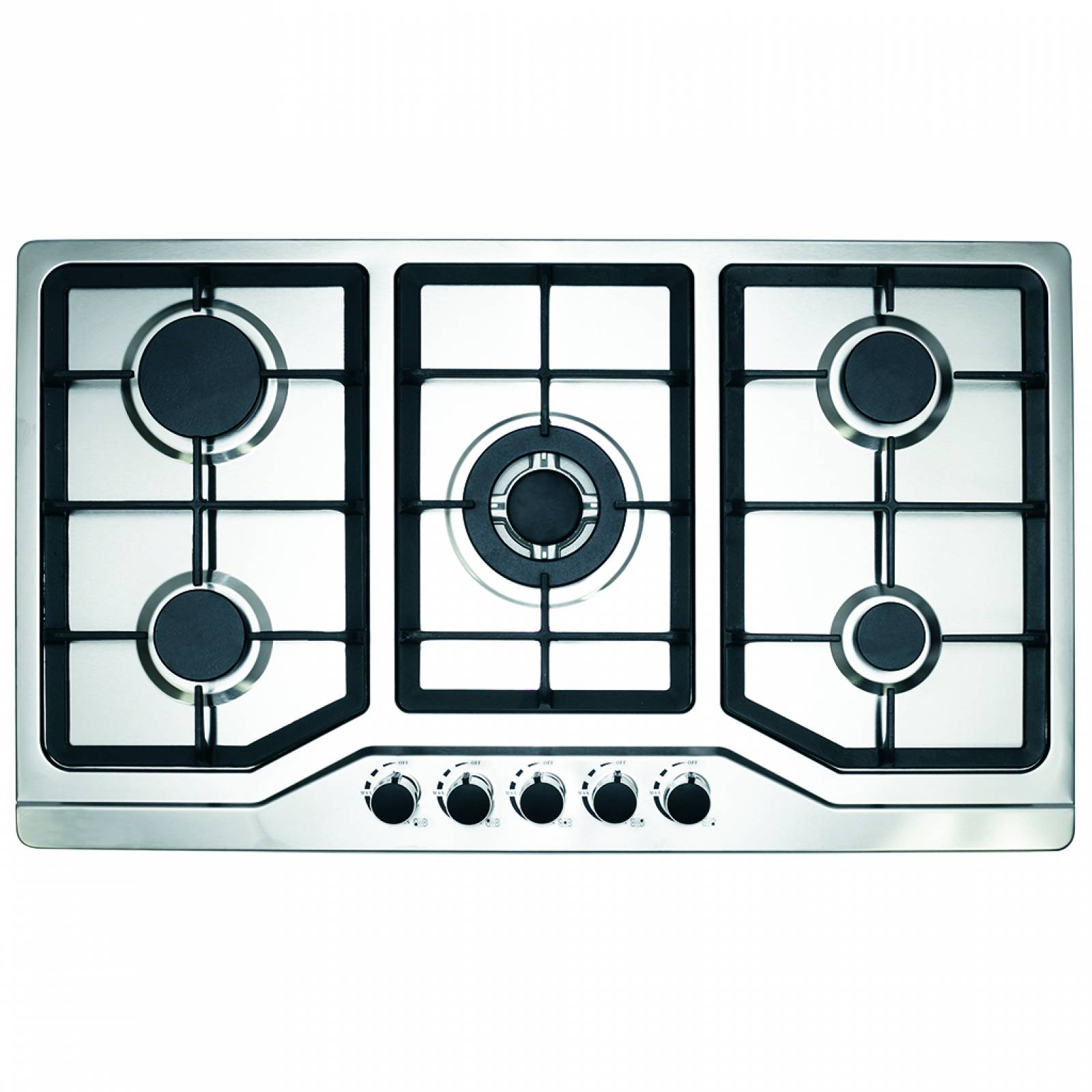 Parrilla a Gas LP/Nat Acero Inoxidable DISA Home 5 Quemadores Central PAEM-5A