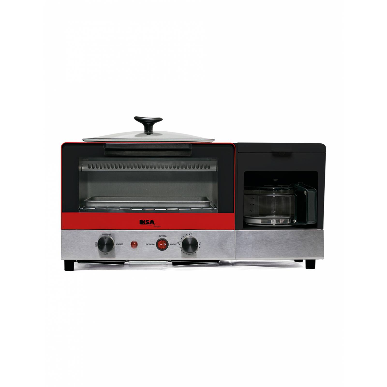 Horno Eléctrico Multifuncional 3 en 1 DISA Home 10 Lts 1400 W DES-MULTI