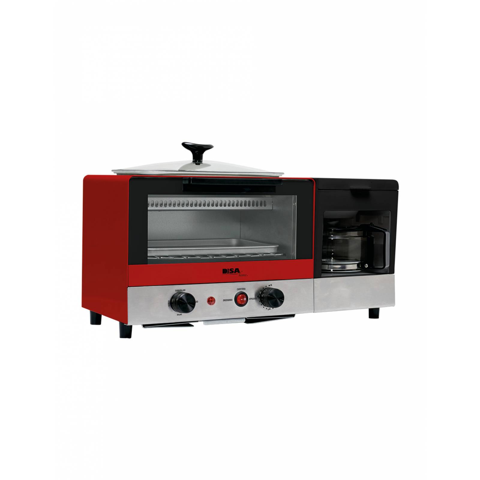 Horno Eléctrico Multifuncional 3 en 1 DISA Home 10 Lts 1400 W DES-MULTI
