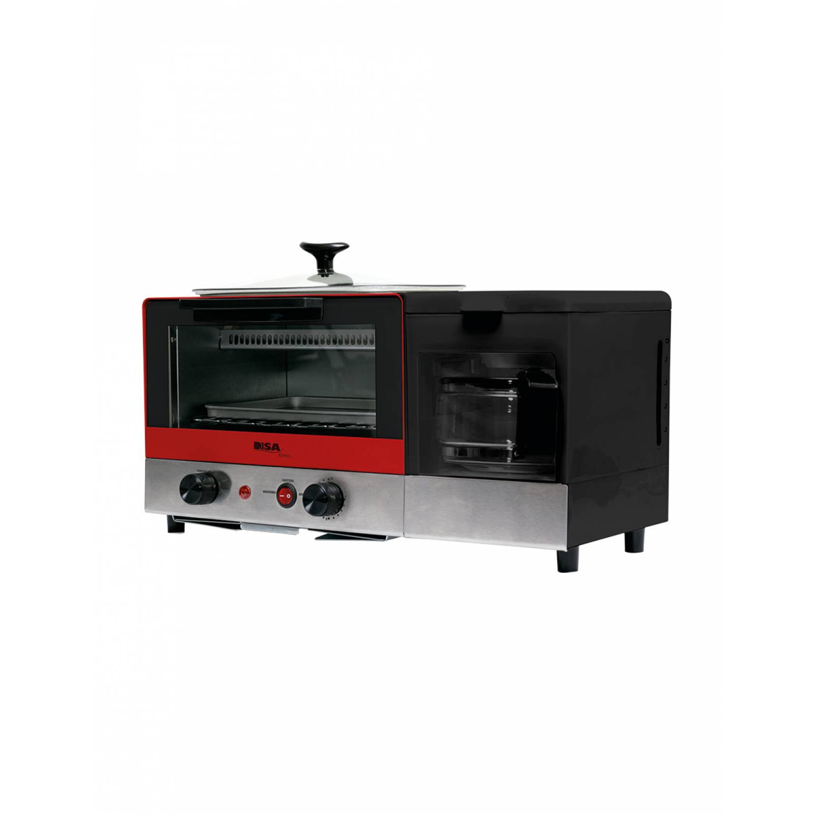 Horno Eléctrico Multifuncional 3 en 1 DISA Home 10 Lts 1400 W DES-MULTI