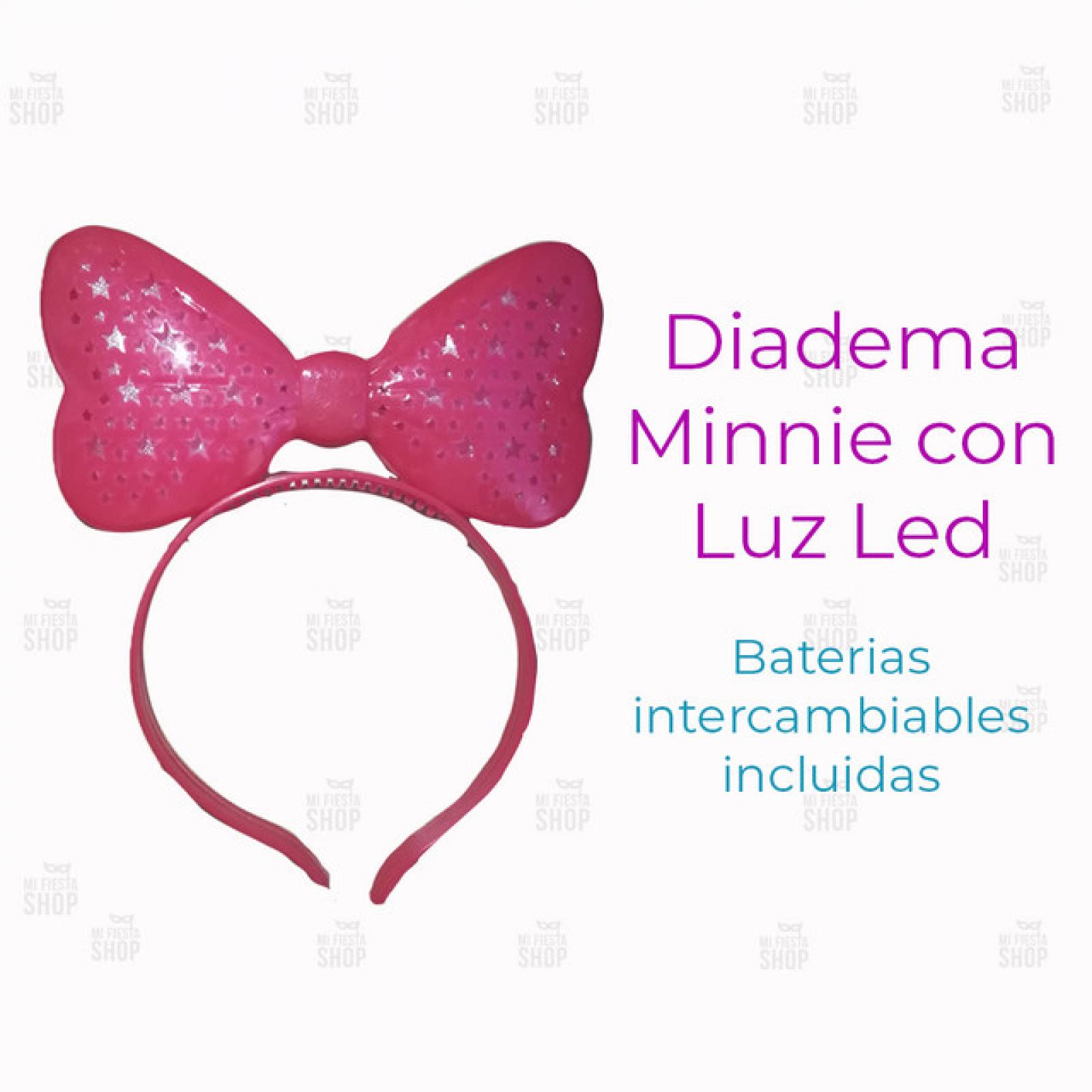 Diadema Minnie Moño Orejas Led 