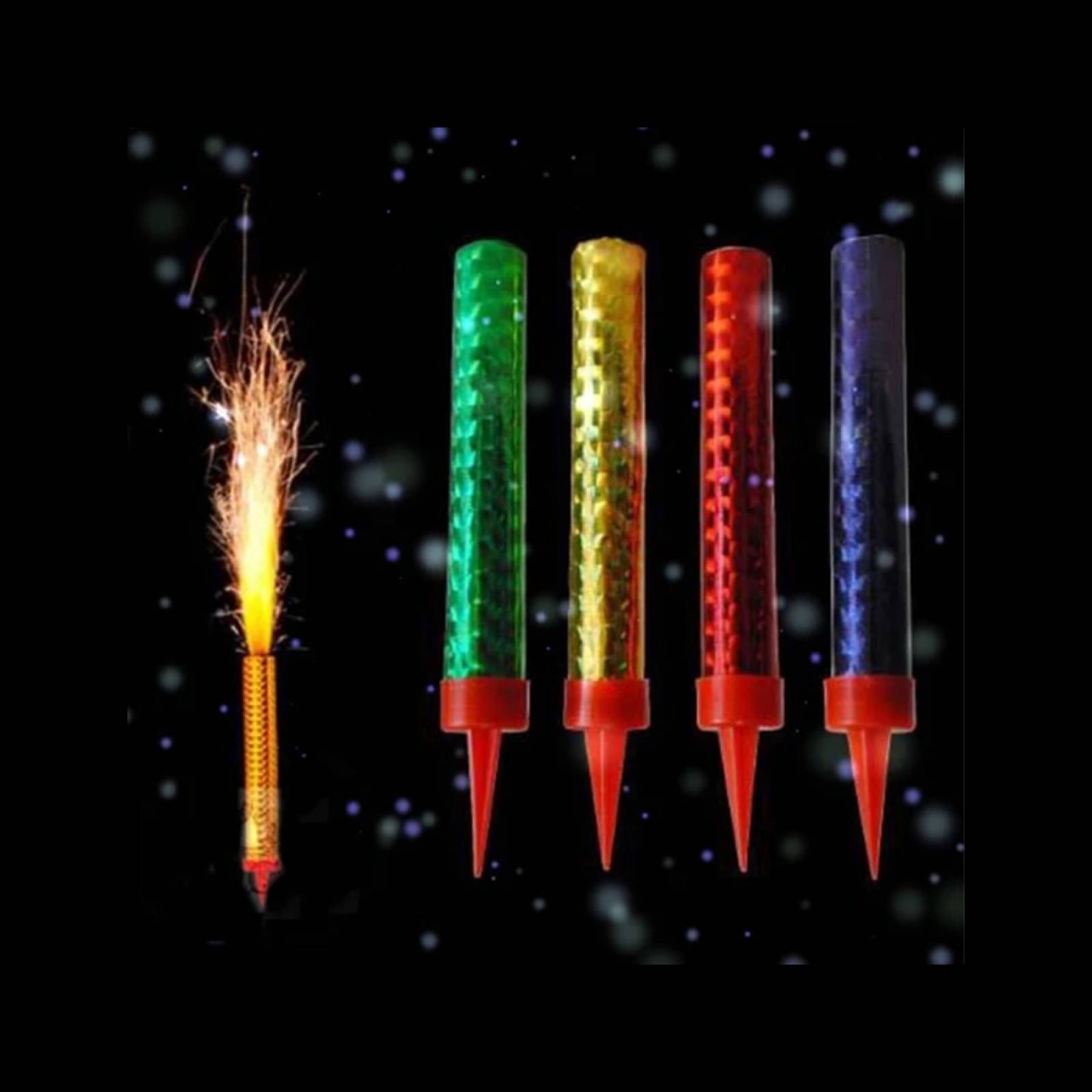 Vela Pirotecnia Fria Magica Bengala Pastel