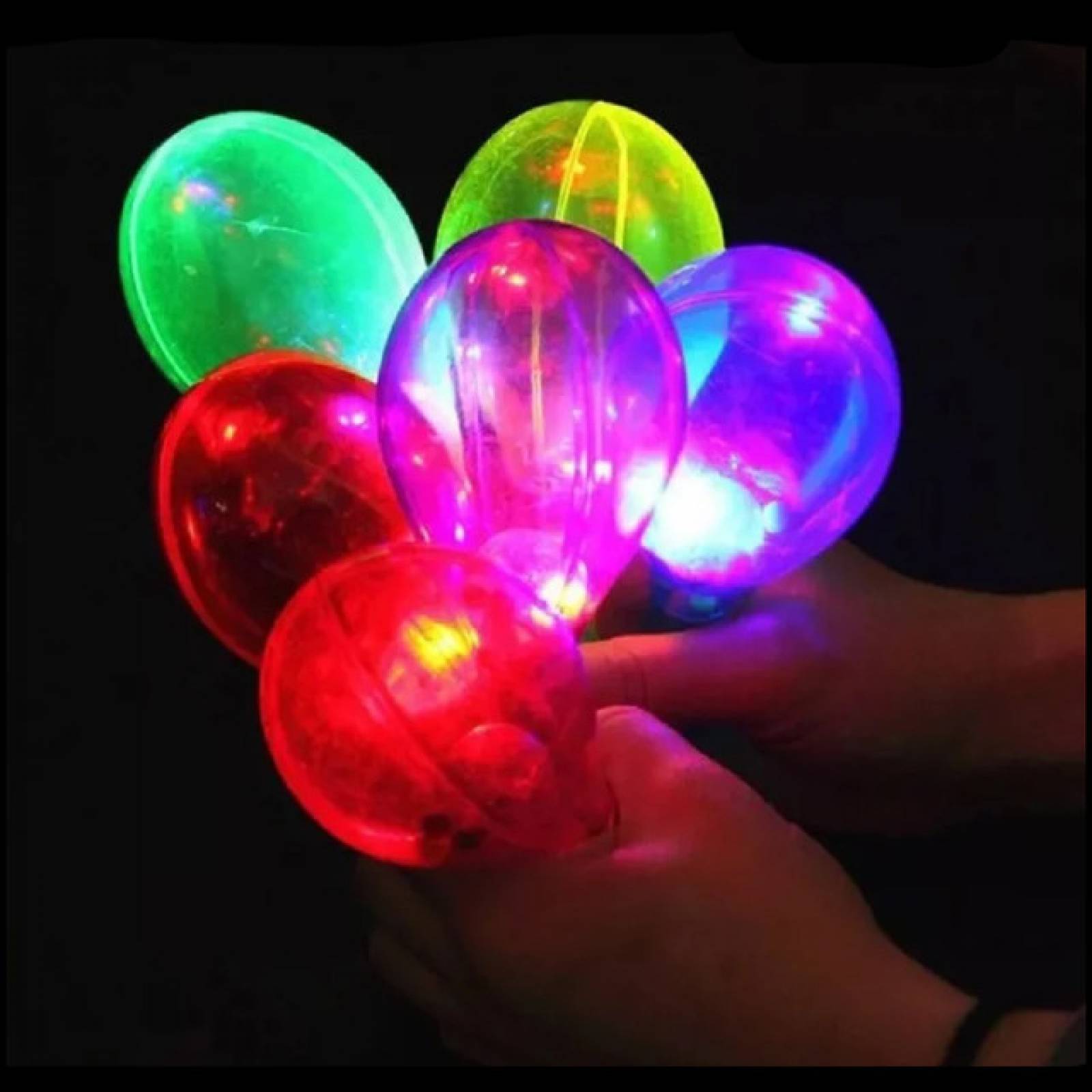Maracas Sonaja Luminosas Luz Led Fiestas Neon 10 Piezas