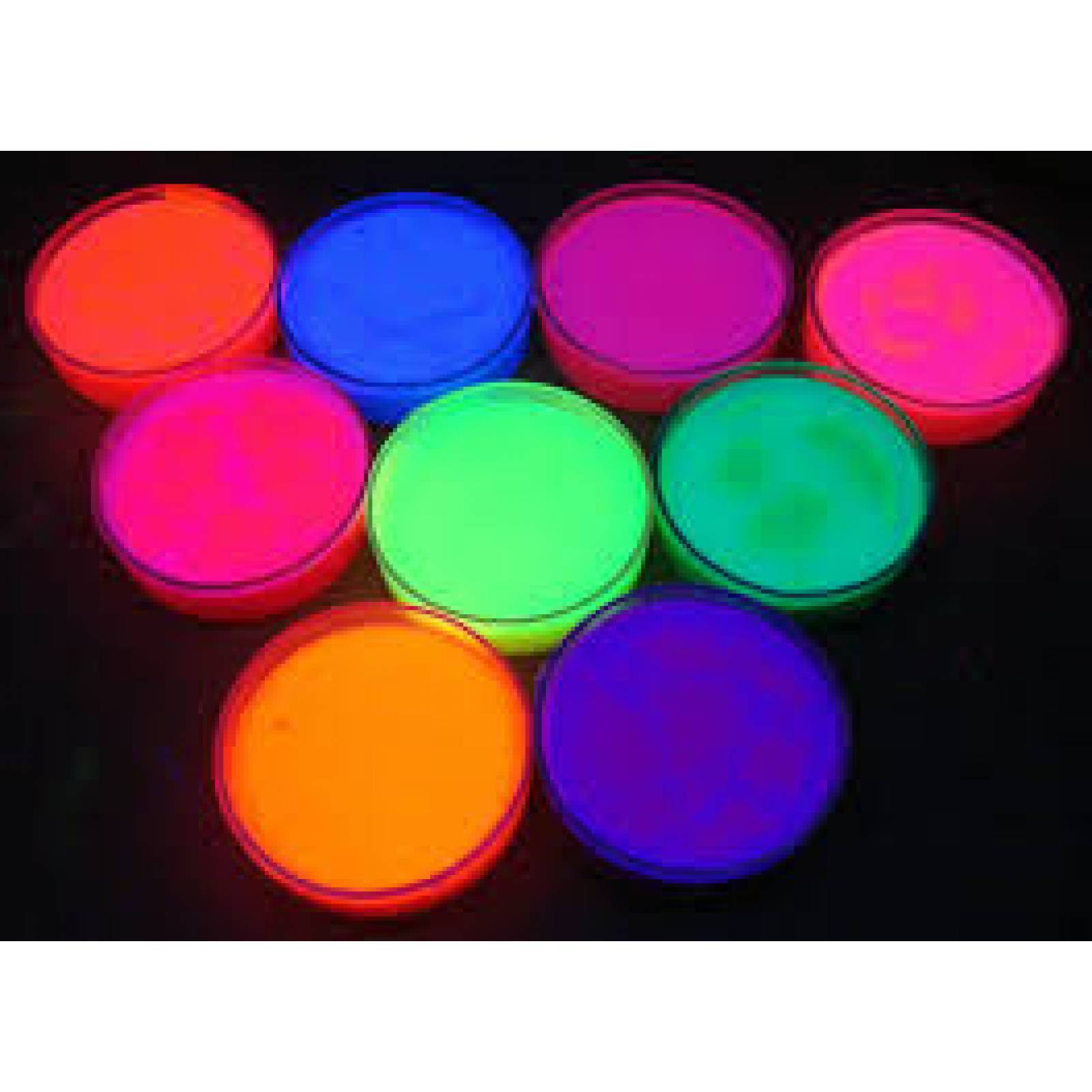 Maquillaje neón Glow Fiesta Evento 10 pzs