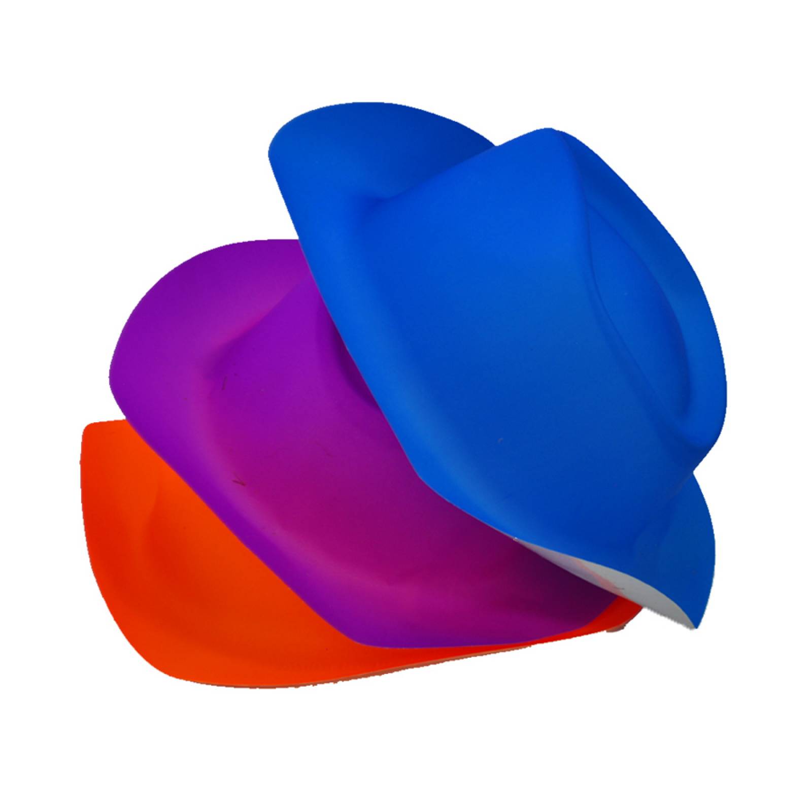 Sombrero Vaquero de plástico Neon Paq.  12 pzas Glow Fiesta
.