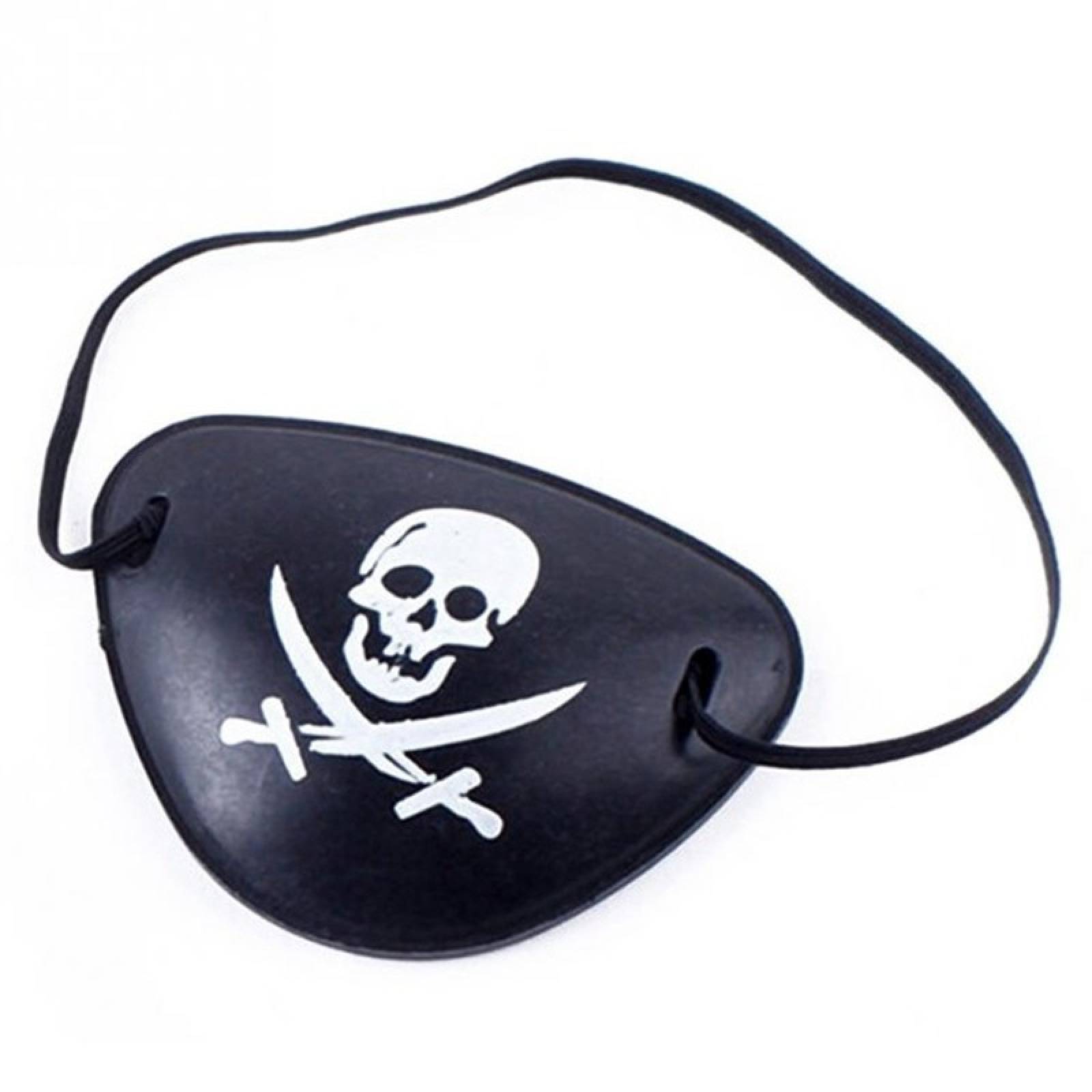 Parche Pirata Craneo Disfraces Batucada Fiestas Paquete 5 Piezas