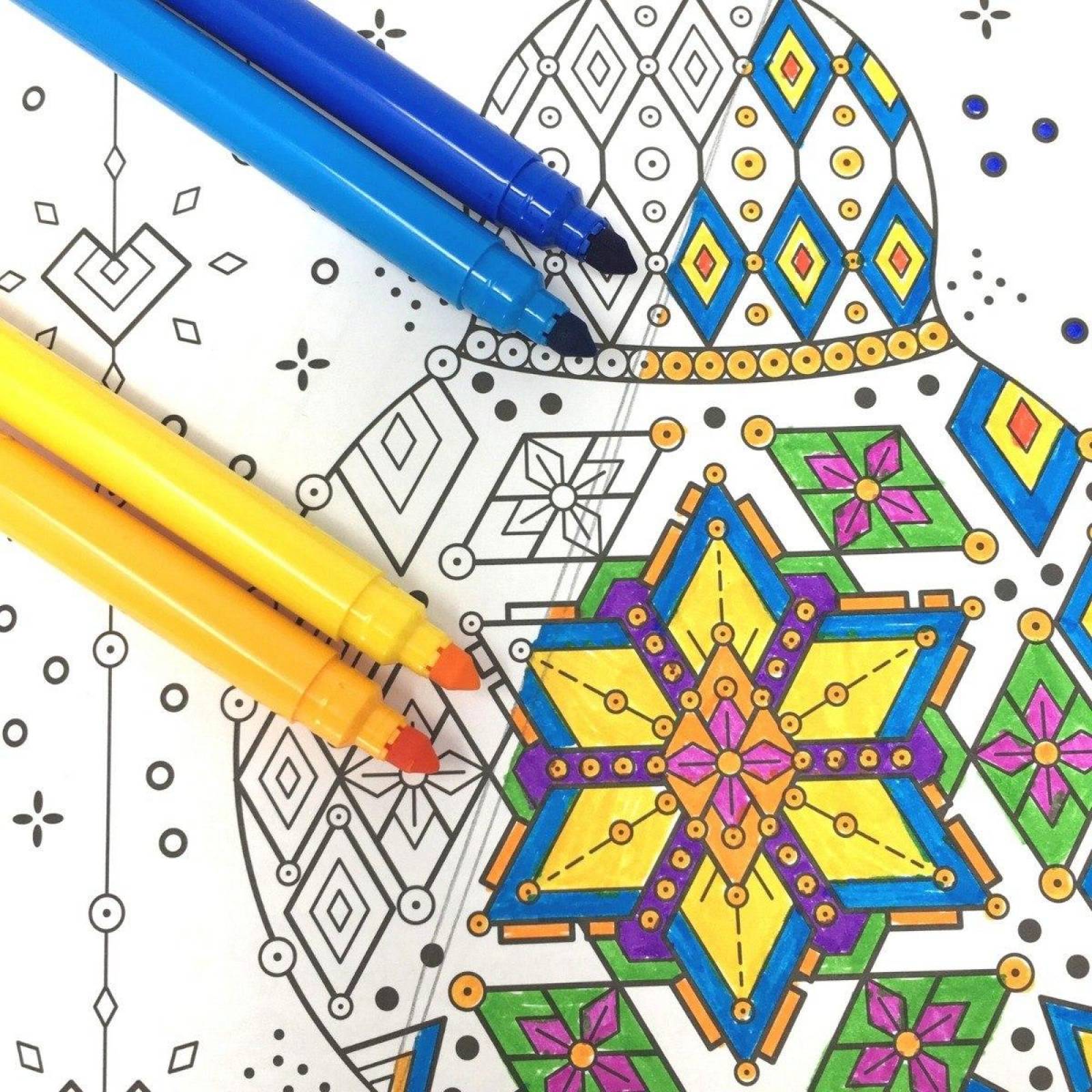 #Coloreandig Huichol Con 24 Plumones Punta Cónica Kores 