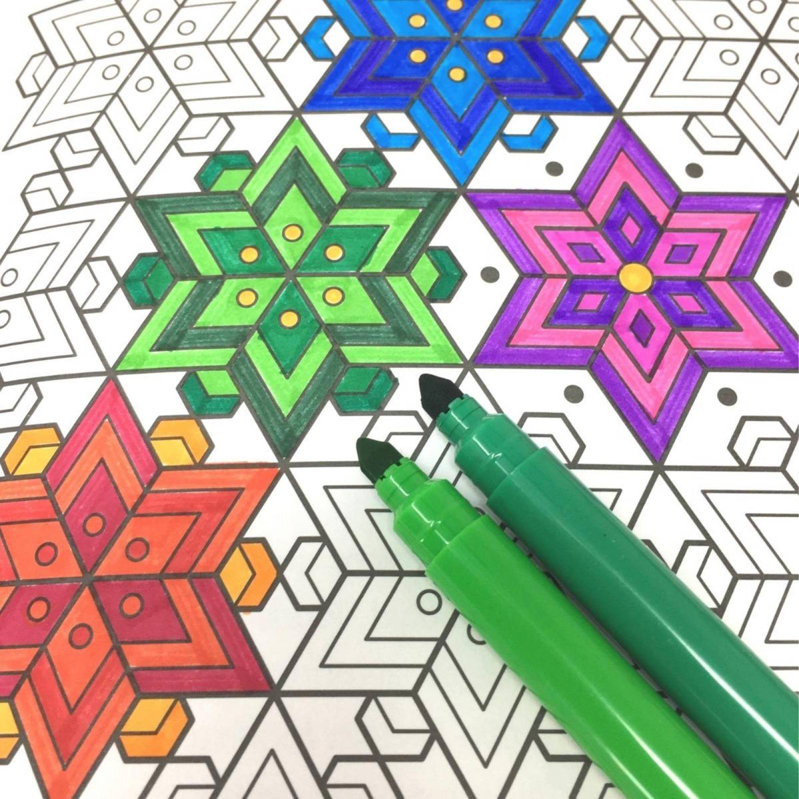 #Coloreandig Huichol Con 24 Plumones Punta Cónica Kores 