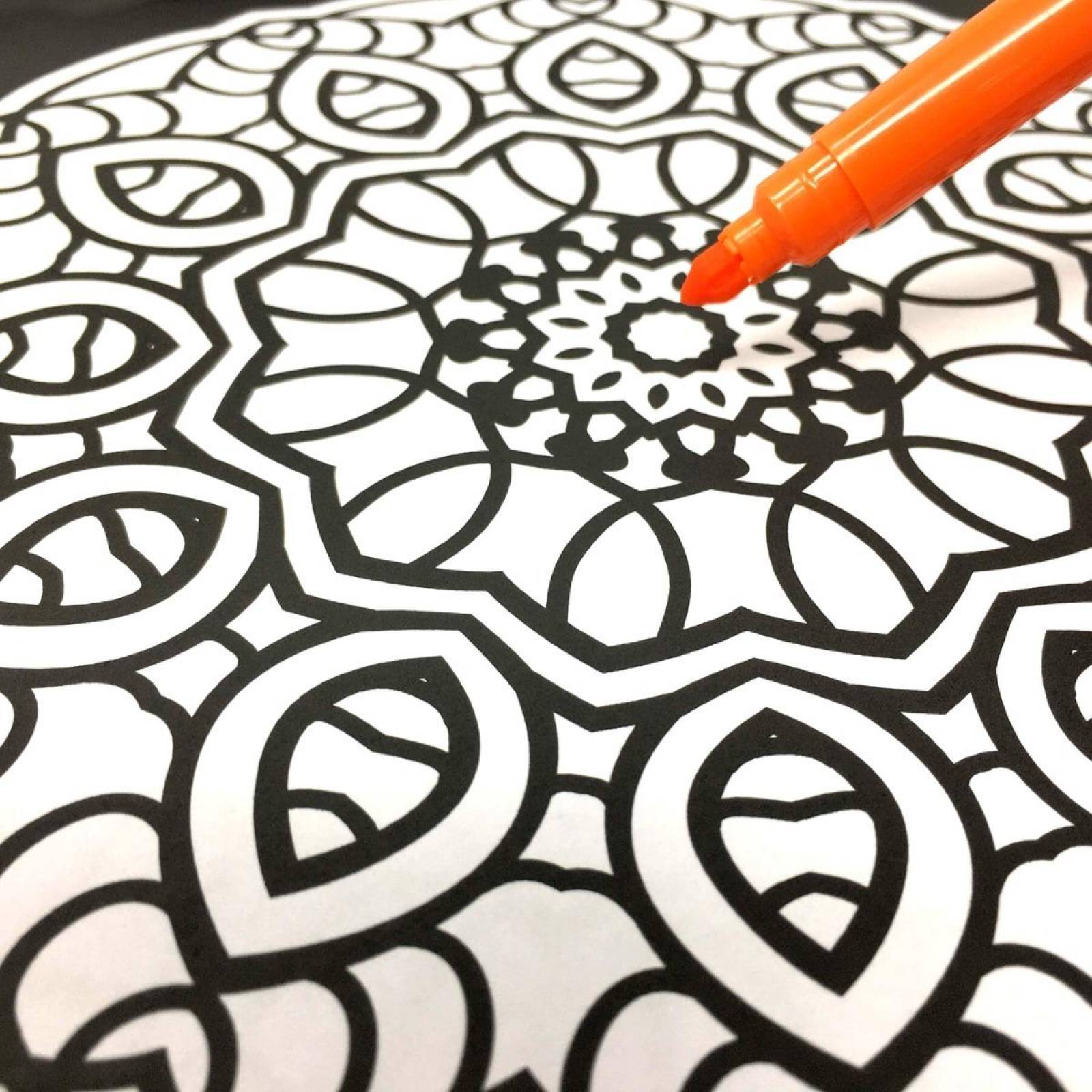 2 Blocks de Mandalas Altamira para Colorear Y 24 Plumones Punta Cónica