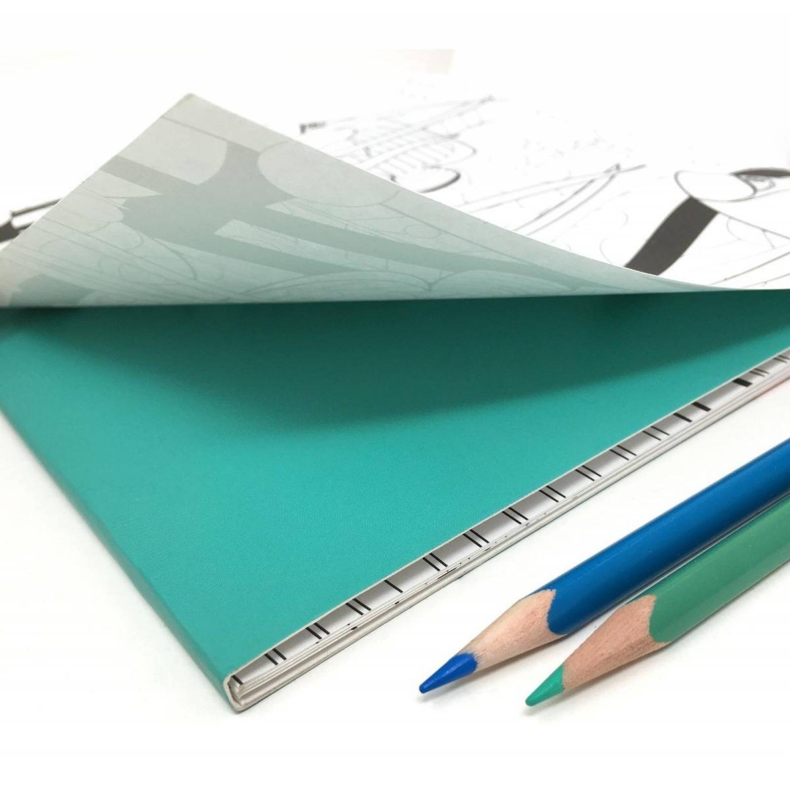 Blocks Para Colorear Acqua y Natura Incluyen 36 Lápices de Madera 