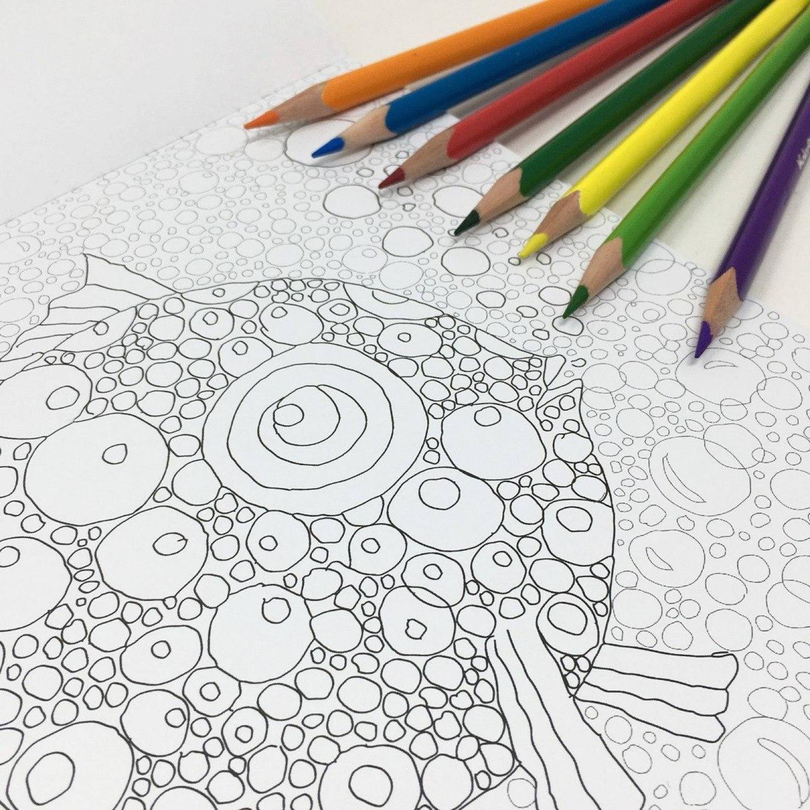 Cuaderno Para Colorear Peces Con 36 Colores De Madera Kores 