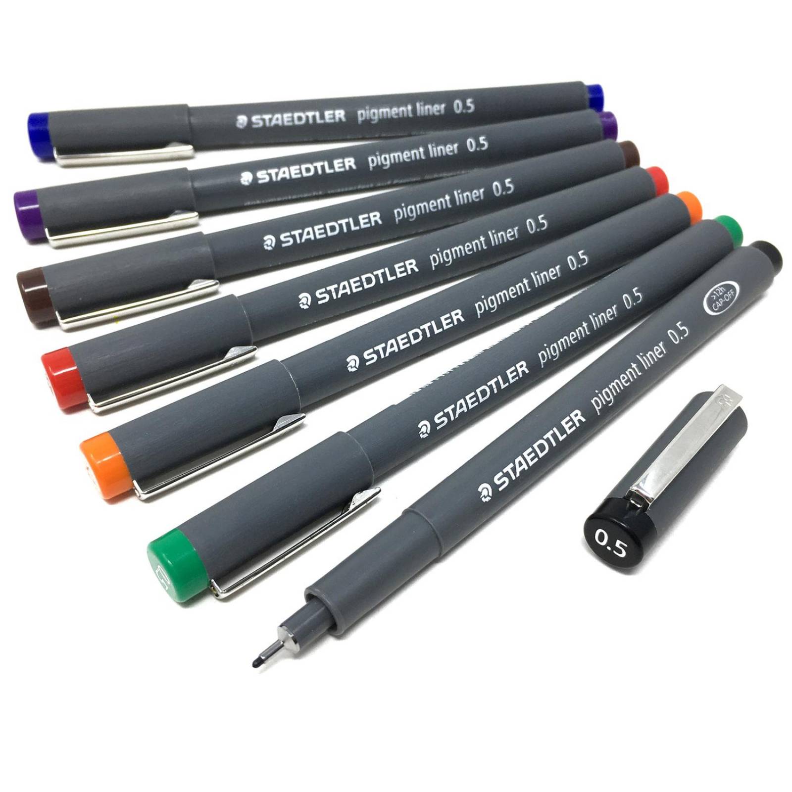 Estilógrafos de Colores Pigment Liner Gama 6 Colores