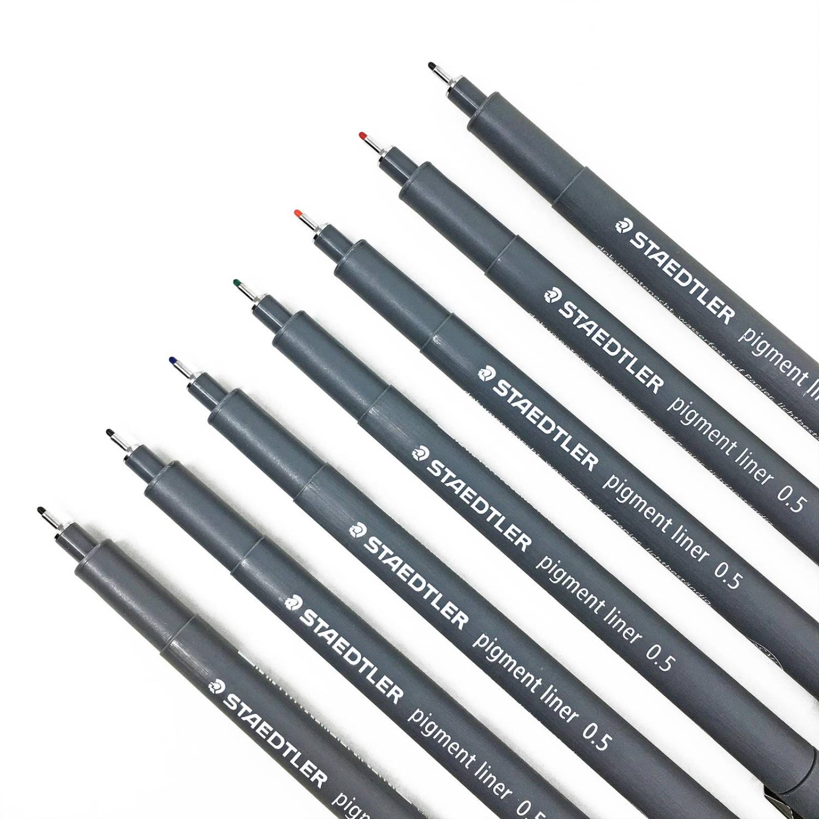 Estilógrafos de Colores Pigment Liner Gama 6 Colores