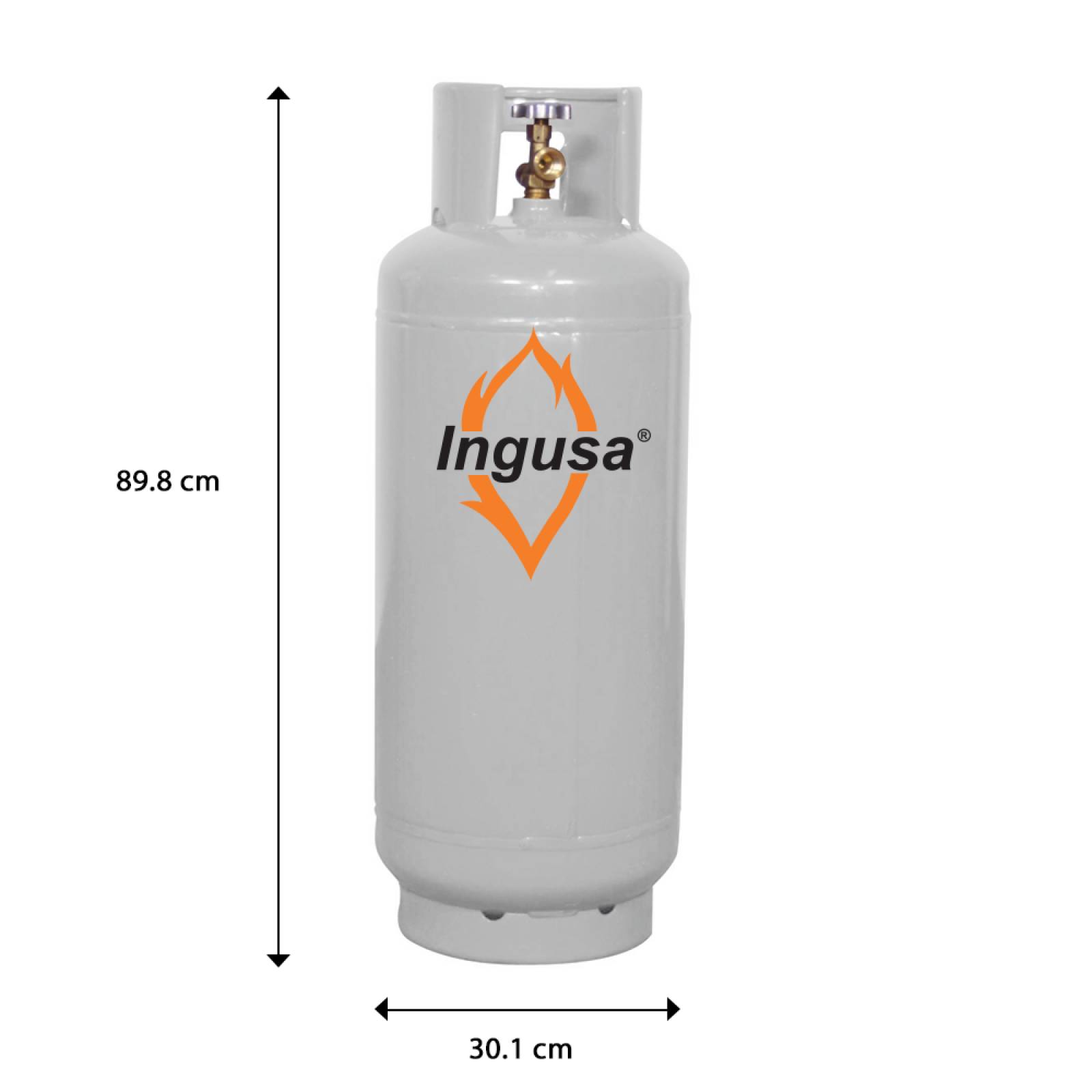 Cilindro para gas lp de 20 kgs portatil válvula tradicional