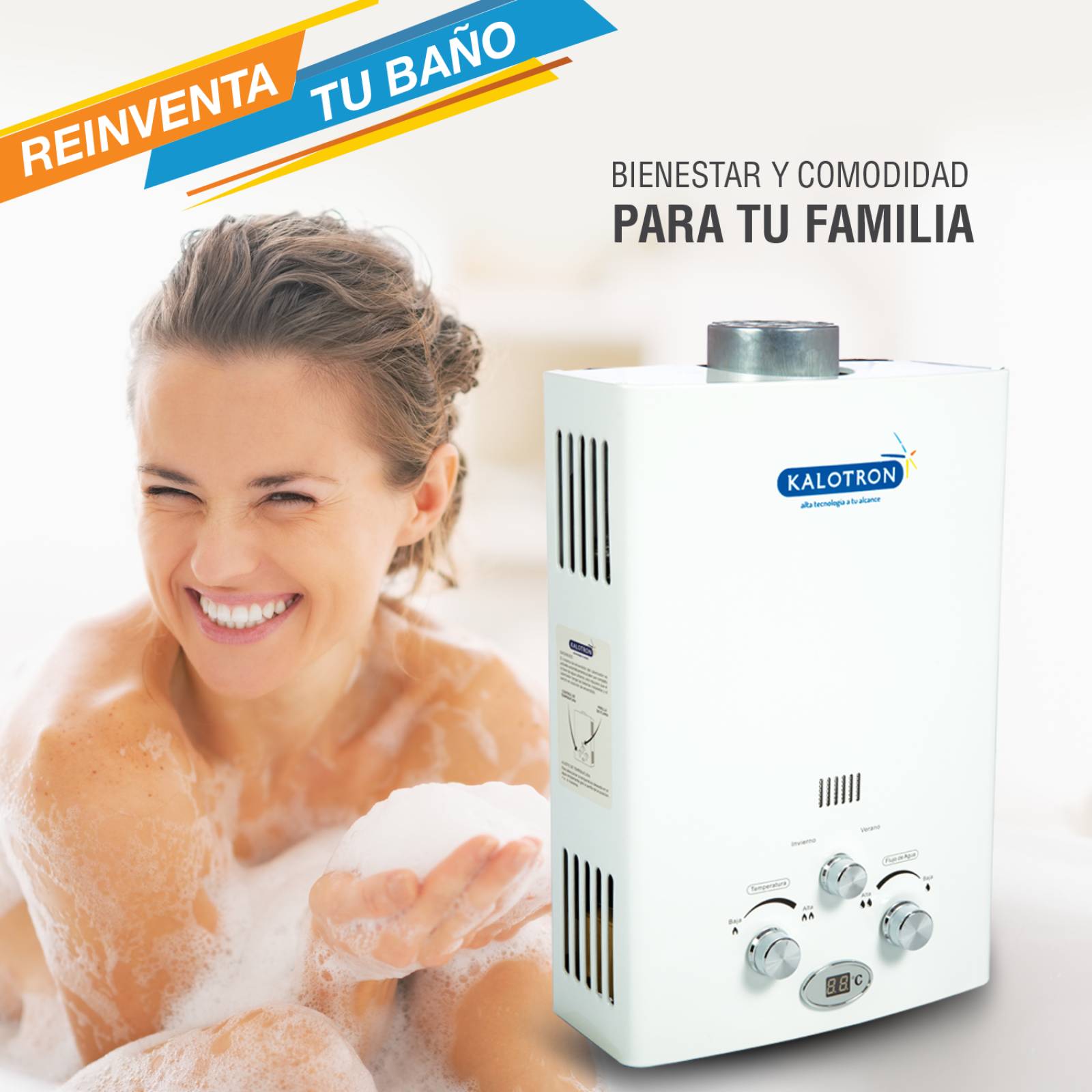 CALENTADOR INSTANTANEO GAS LP 9L 3.5 SERVICIOS KALOTRON INGUSA 