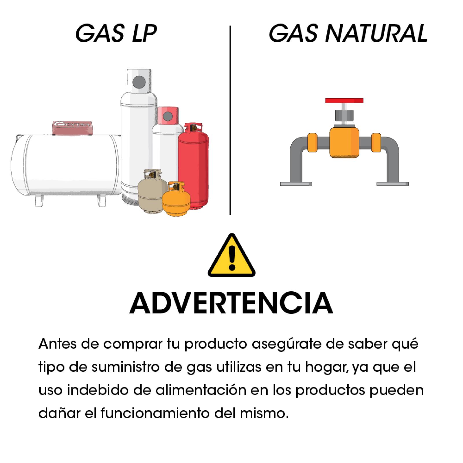 Boiler de paso gas natural 10.5l 3.5 servicios encendido electrico kalotron 