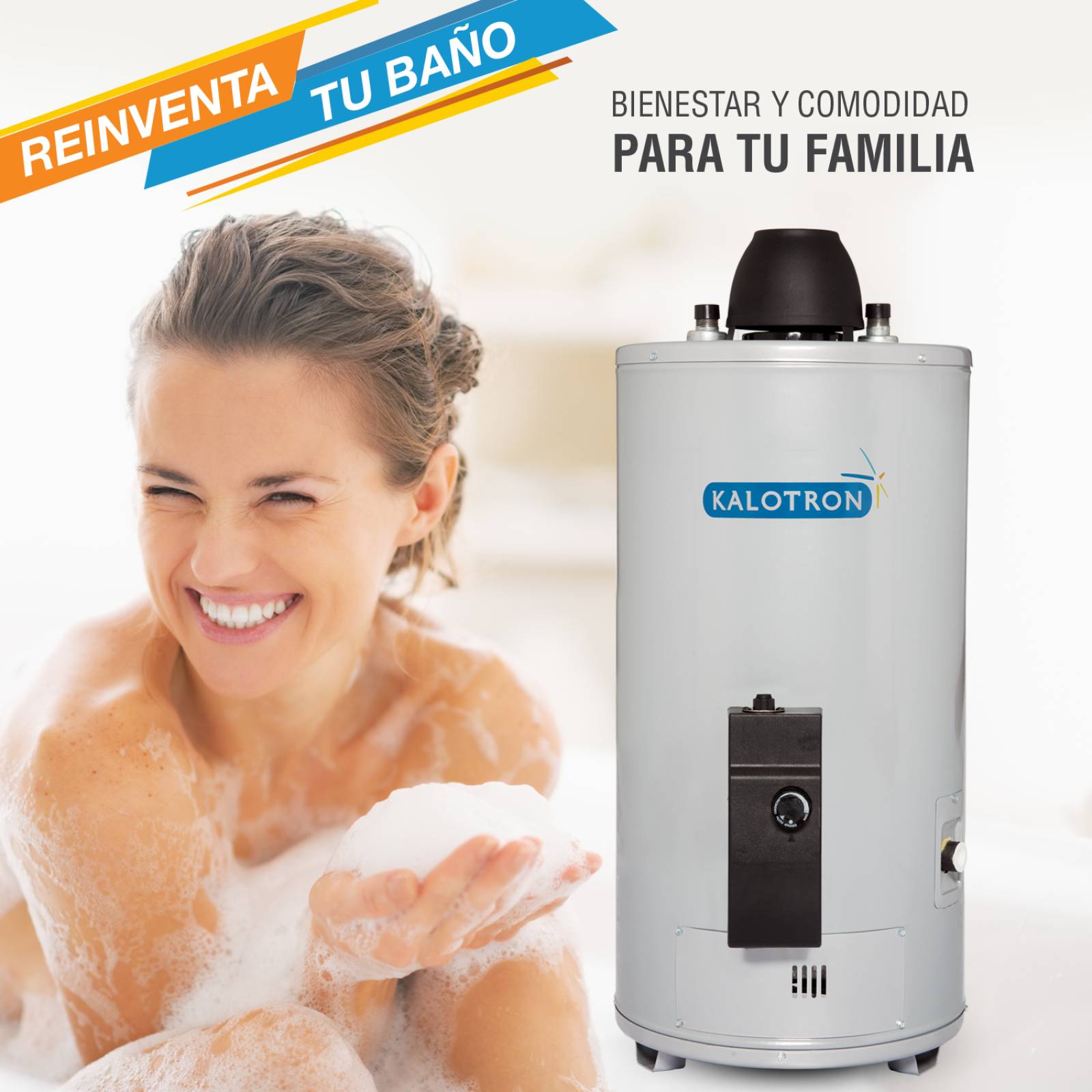 Boiler de paso gas natural 10.5l 3.5 servicios encendido electrico kalotron 