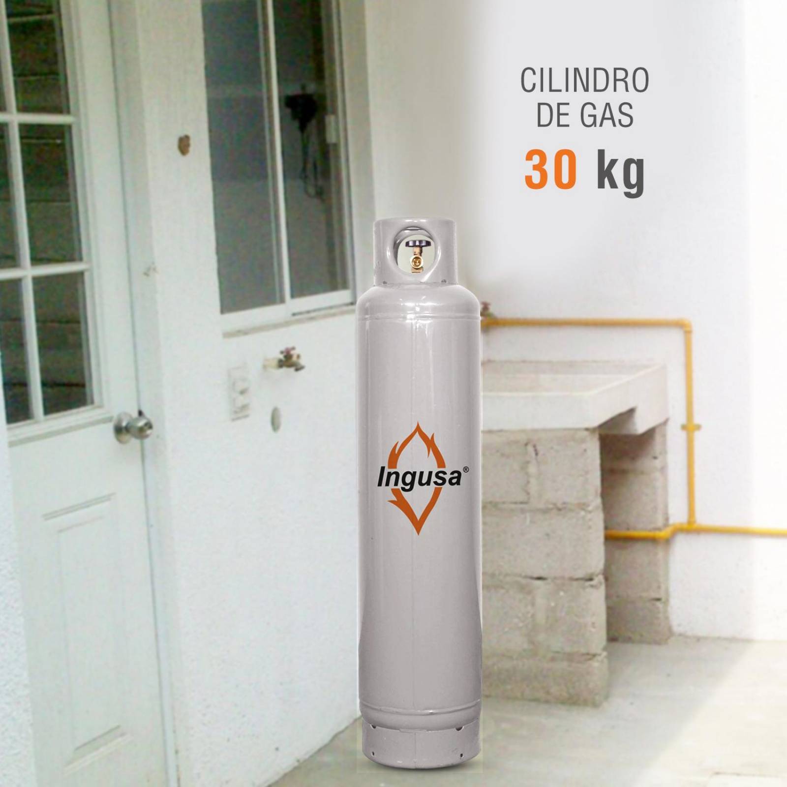 Cilindro para gas lp 30 kgs.
