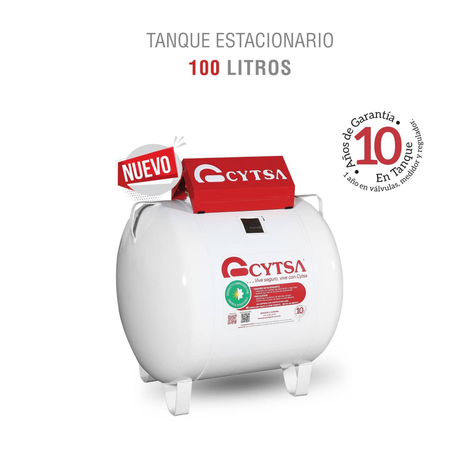Tanque estacionario cytsa 100 l 