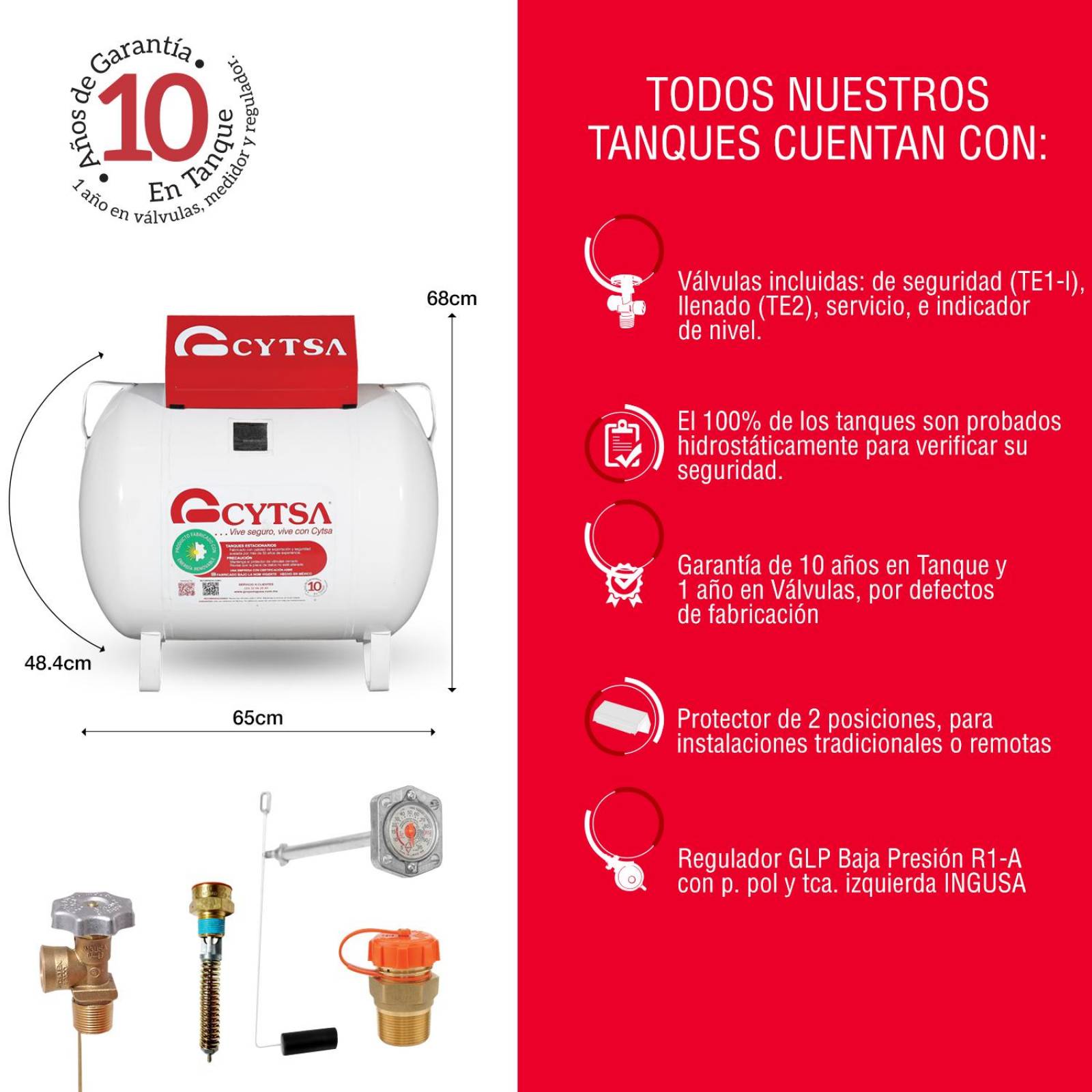 Tanque estacionario 100 litros