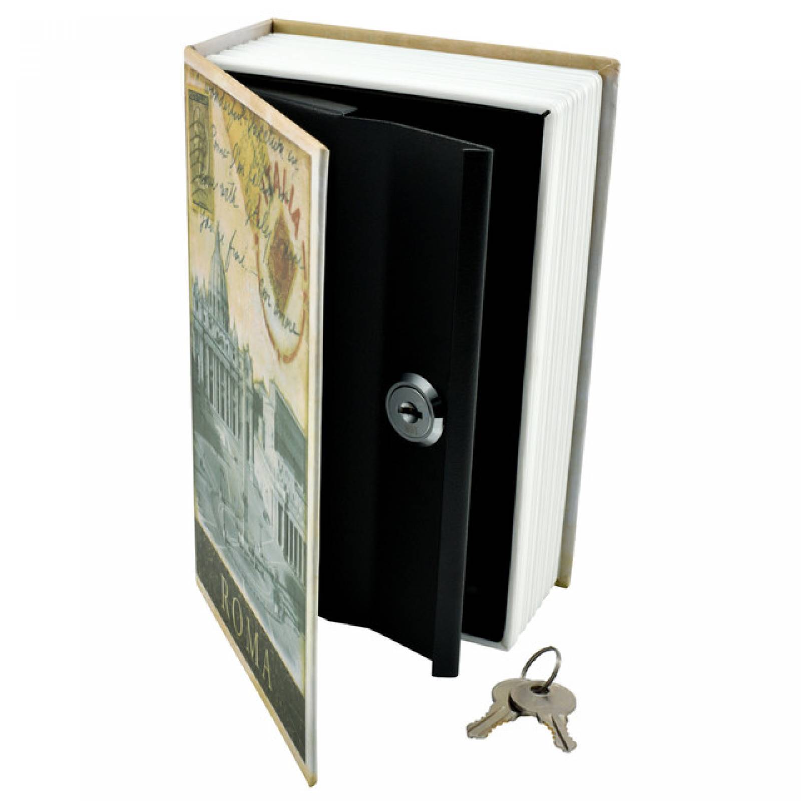 Caja de seguridad tipo libro Roma 7"