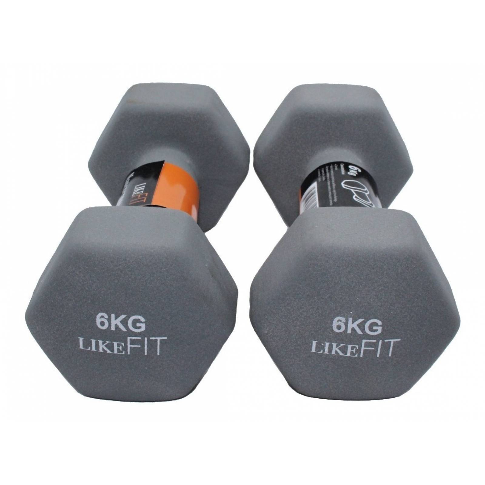 Par Mancuernas Pesa Neopreno 6 Kg Likefit Para Entrenamiento